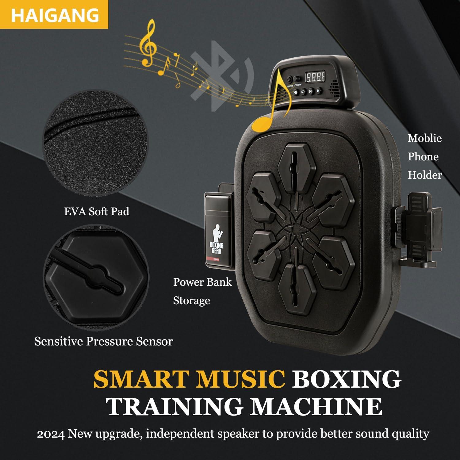 Máquina de Boxeo Musical Inteligente Haigang HG-SBOXM 40x42cm