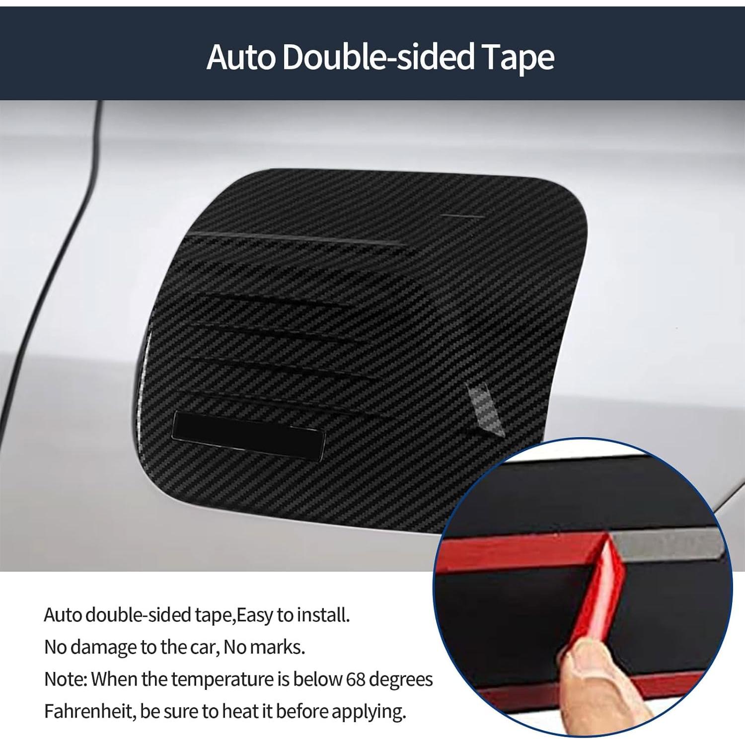 Cubierta de Tanque de Combustible Terdaray para Toyota Corolla Cross 2022-2024 - ABS Fibra de Carbono