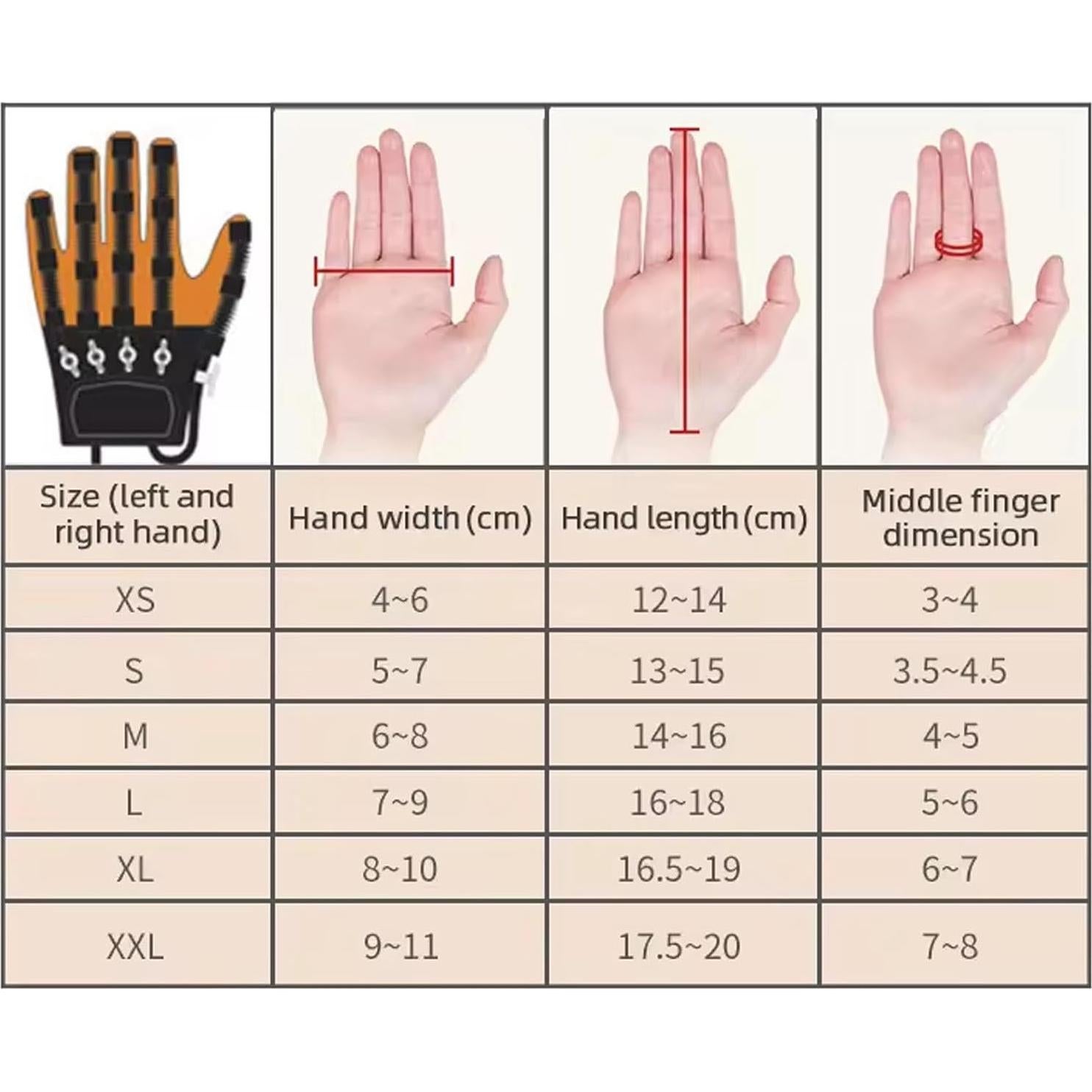 Guante Robótico DVK Rehabilitación Mano Derecha Ajustable