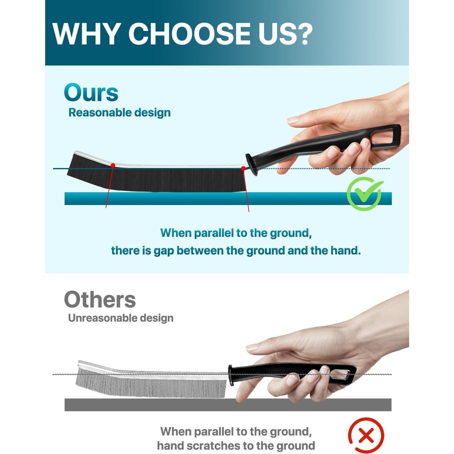 6 Pzs Cepillos de Limpieza de Ranuras KOSPRIE Coloridos