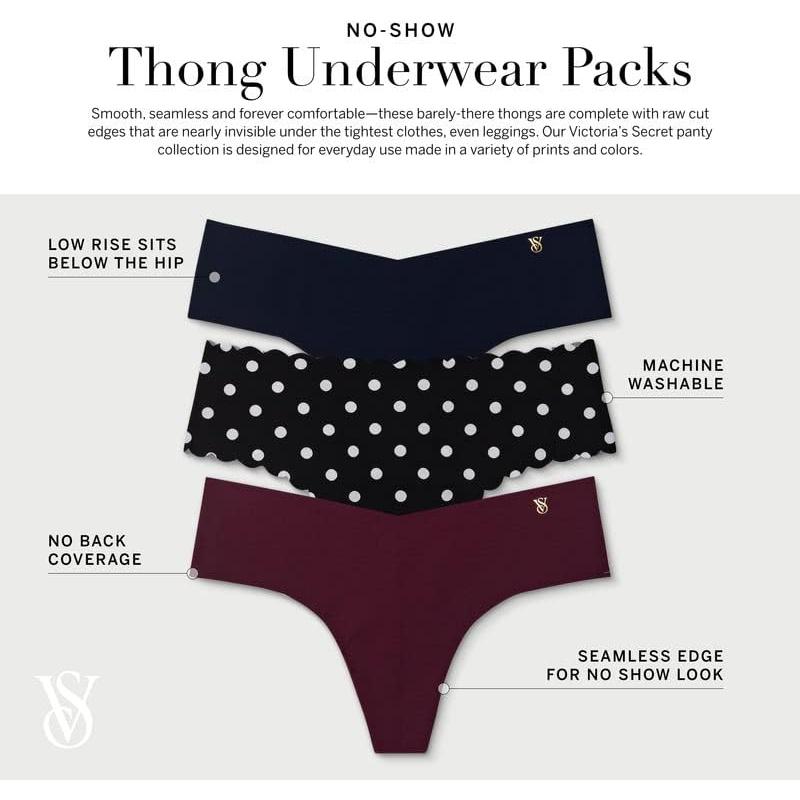 Tanga Sin Costuras Victoria's Secret Paquete Múltiple XS-XXL
