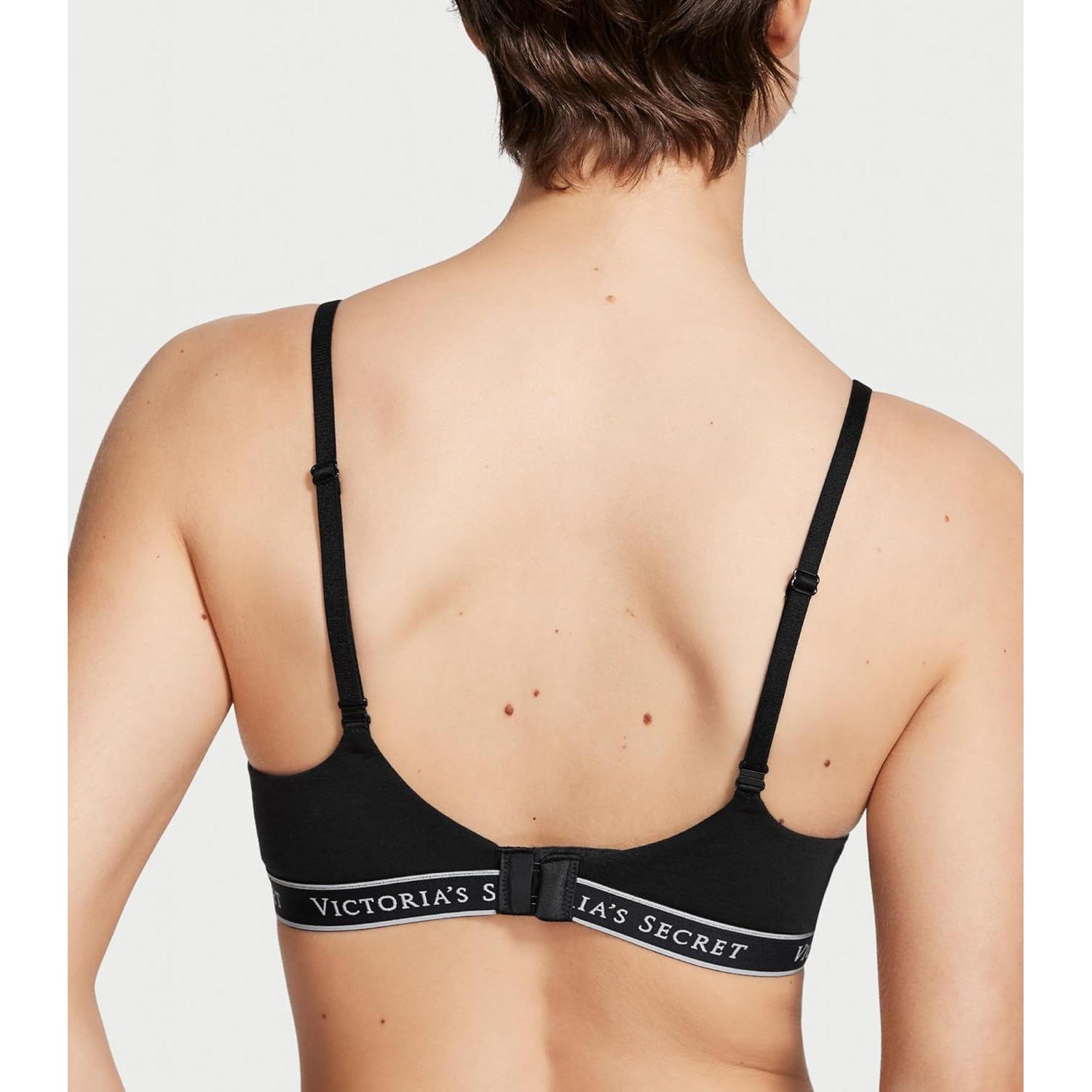 Sostén sin aros Victoria's Secret acolchado 34DD negro