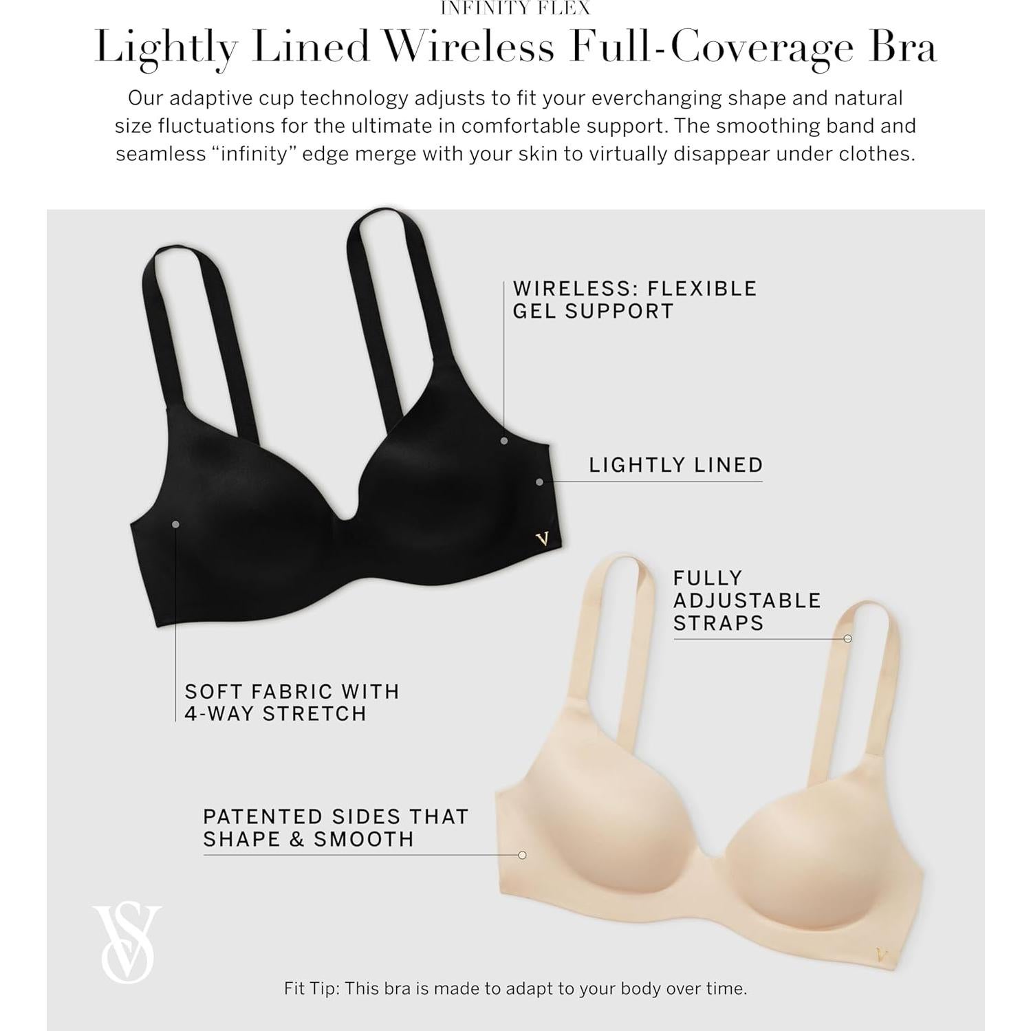 Sostén sin aros Victoria's Secret Infinity Flex 32B-38DDD