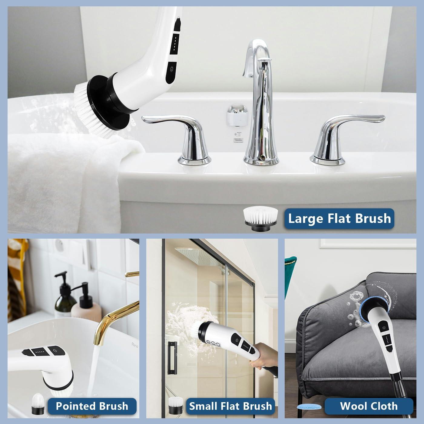 Cepillo Eléctrico Giratorio NEWONE 7 Cabezas 2 Velocidades