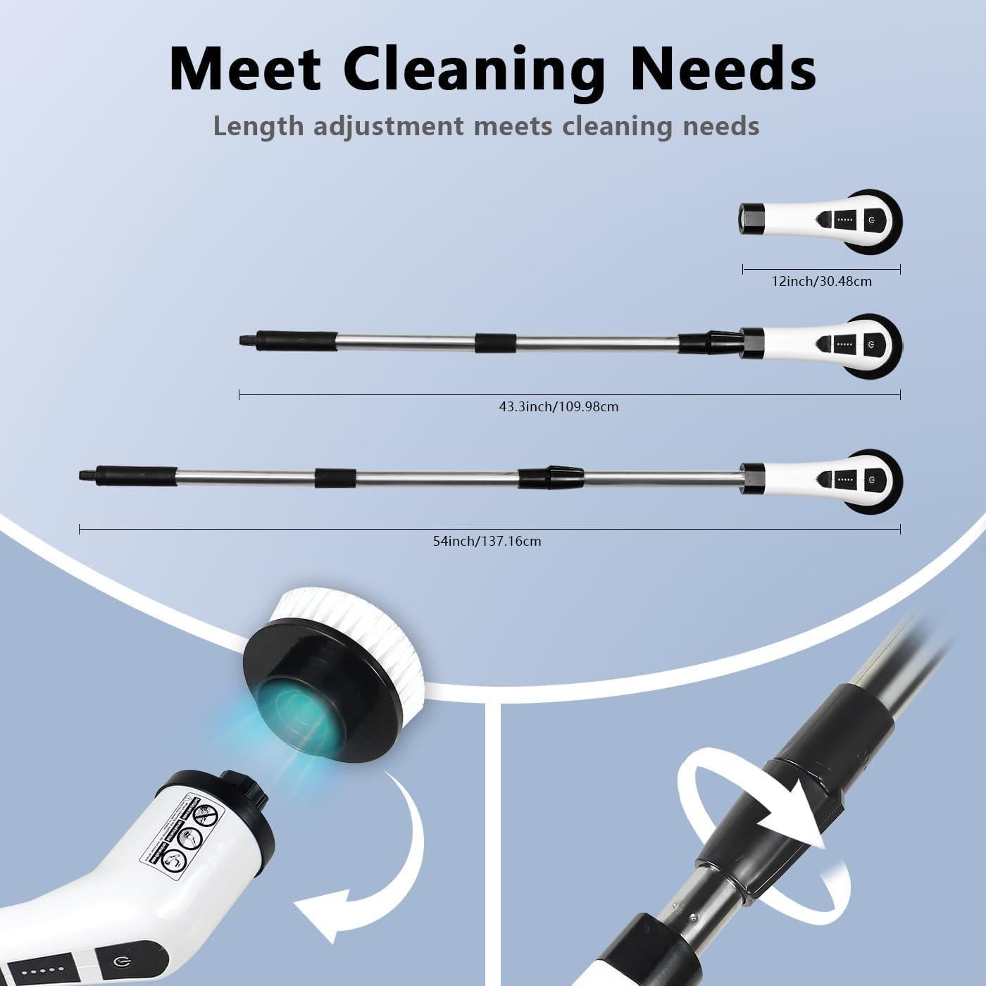 Cepillo Eléctrico Giratorio NEWONE 7 Cabezas 2 Velocidades