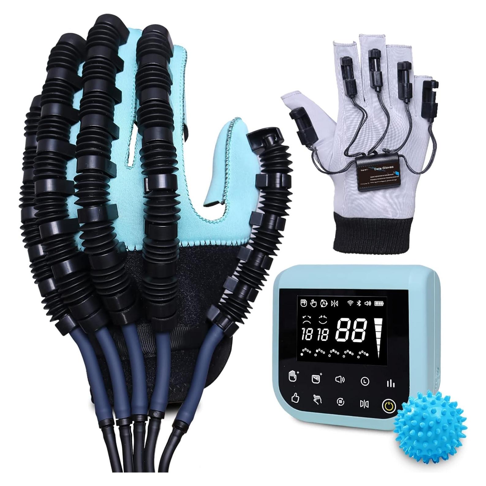 Guantes de Rehabilitación NIWEI Mano Derecha XL Azul Pálido