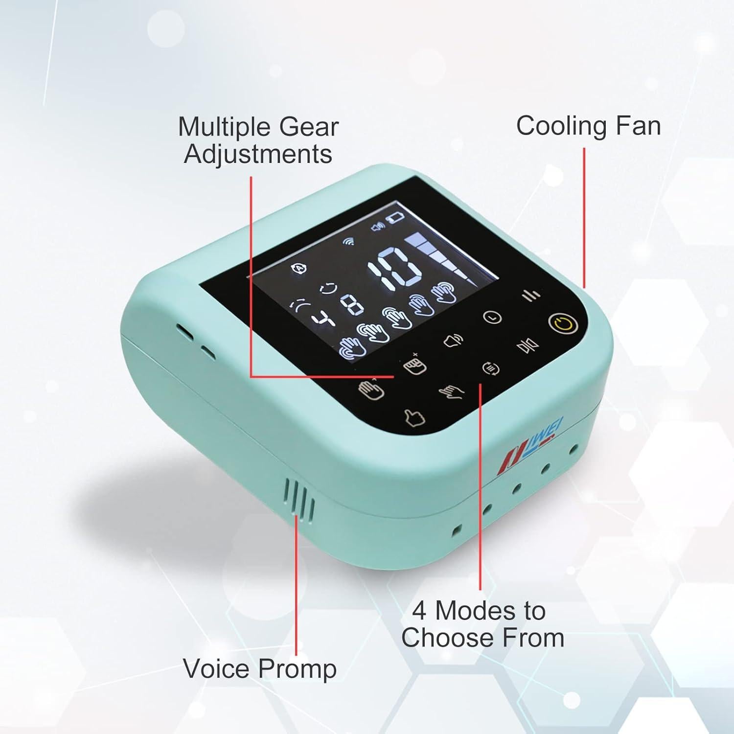 Guantes de Rehabilitación NIWEI Mano Derecha XL Azul Pálido