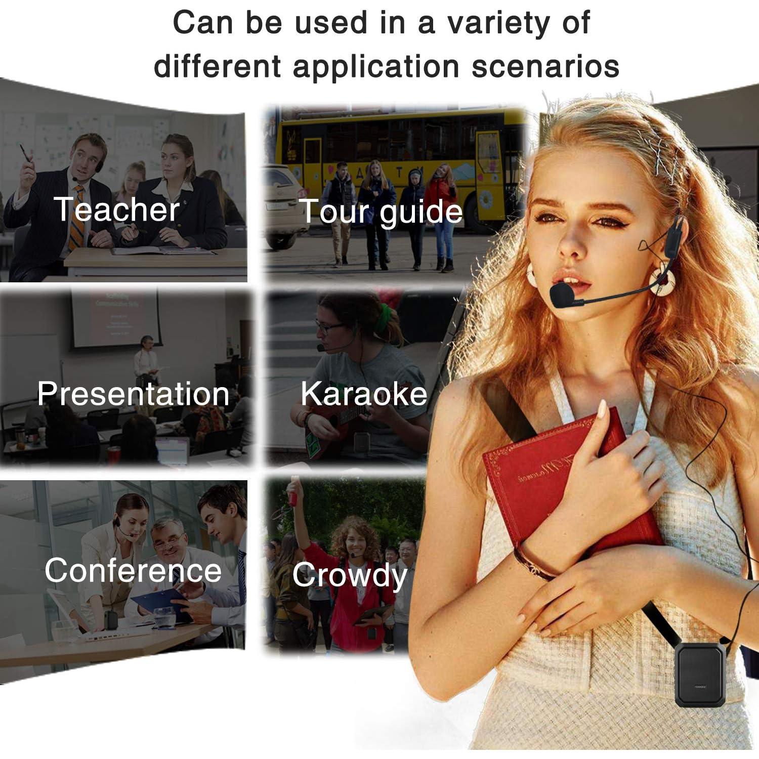 Amplificador de Voz Portátil SHIDU 18W con Micrófono