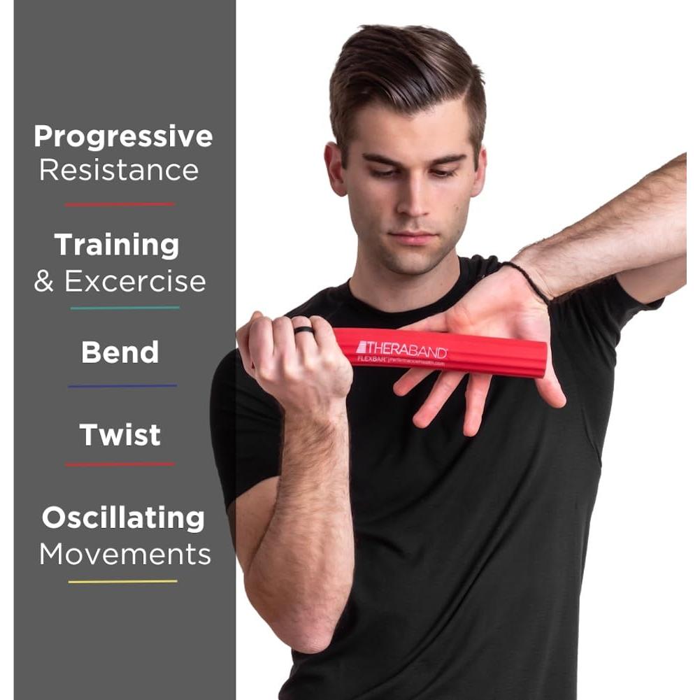 Barra de Terapia THERABAND FlexBar para Codo de Tenista