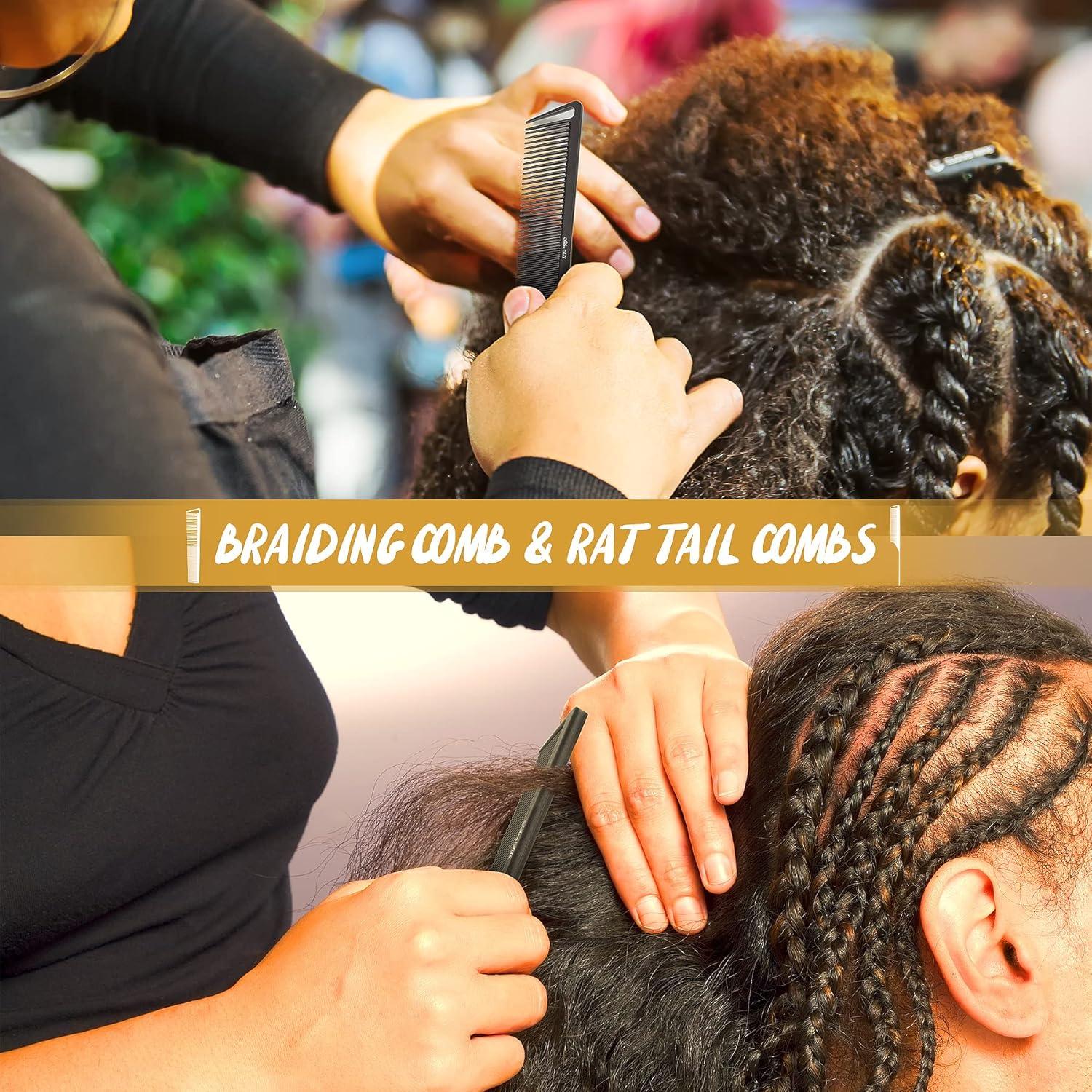 Juego de Peines Profesionales SALON SILK 11 Piezas para Cabello Rizado