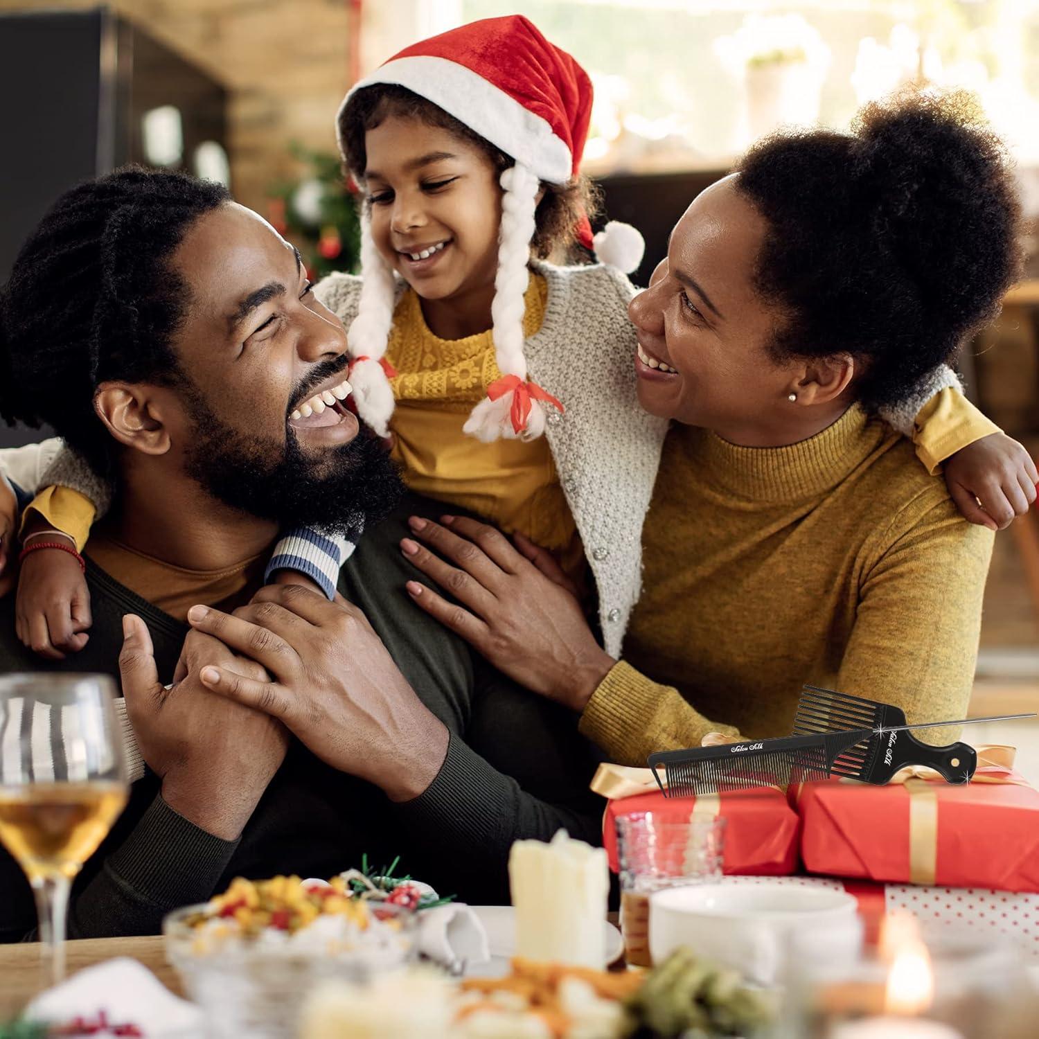 Juego de Peines Profesionales SALON SILK 11 Piezas para Cabello Rizado