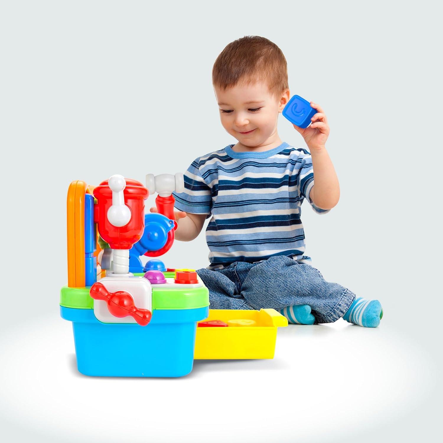 Banco de herramientas PowerTRC para niños 1-3 años con luz y sonido