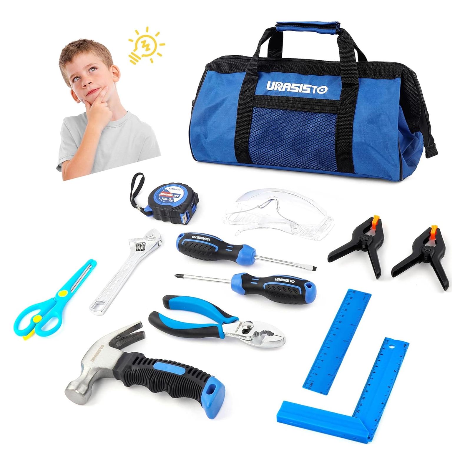 Juego de herramientas reales para niños URASISTO 12 piezas