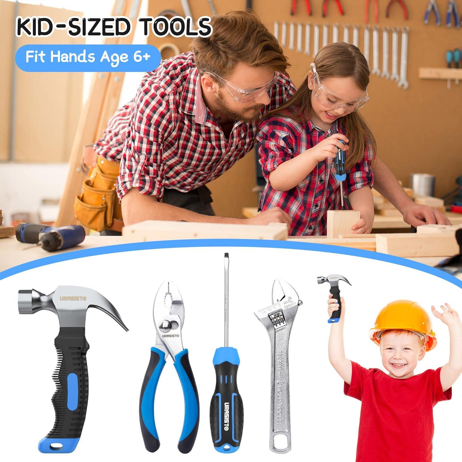 Juego de herramientas reales para niños URASISTO 12 piezas