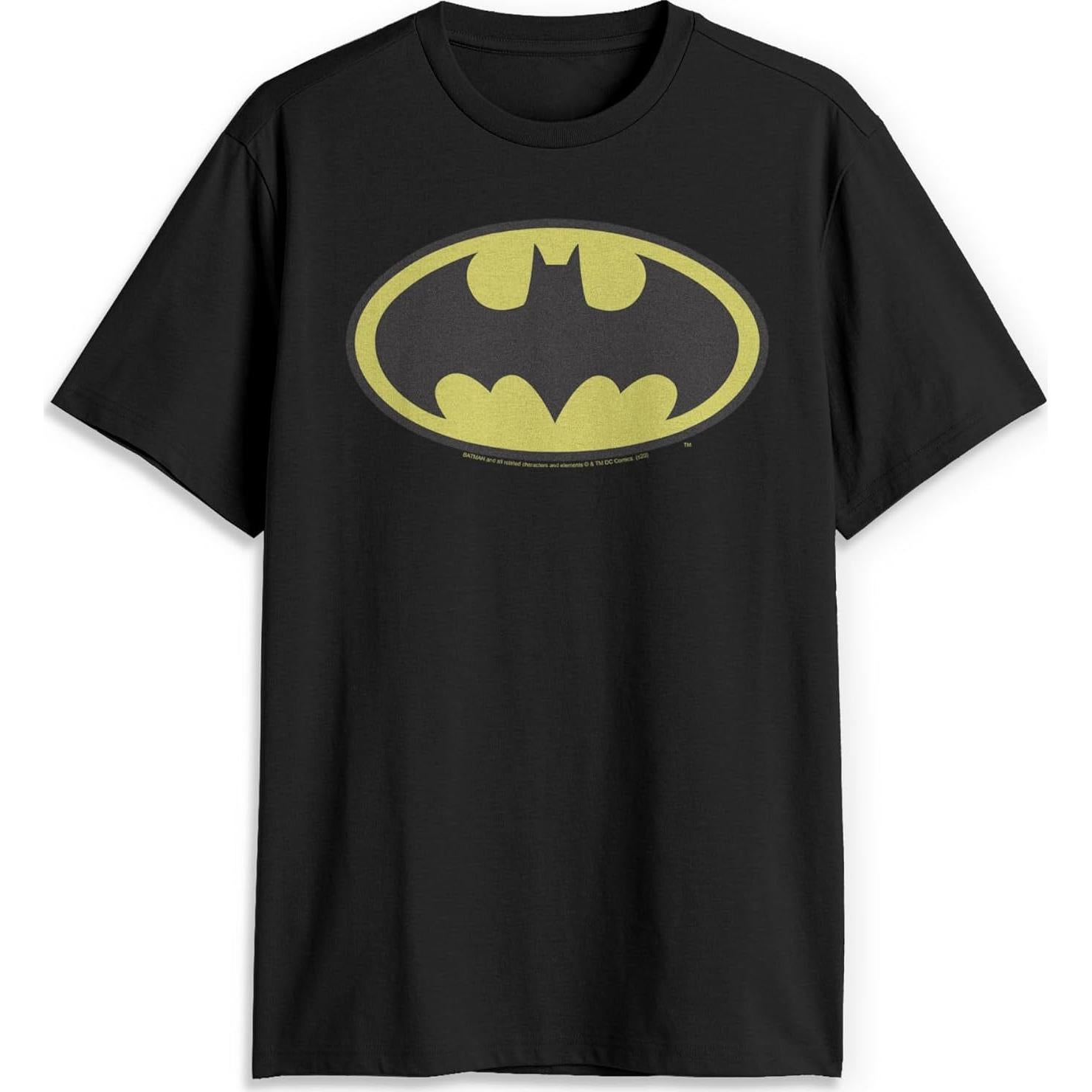 Camiseta negra básica Batman DC Comics para hombres