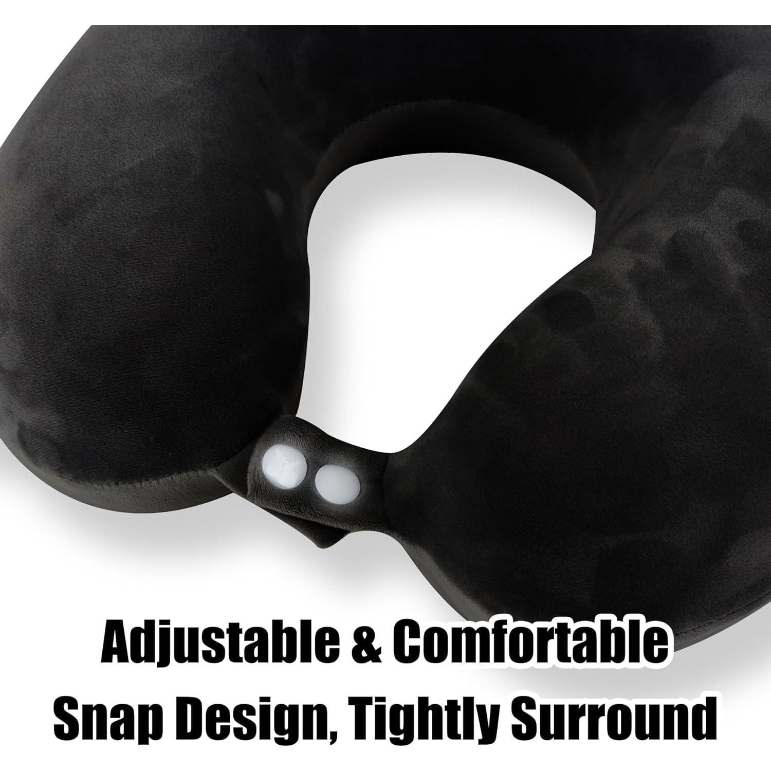 Juego de Almohadas de Viaje Sexysamba Espuma de Memoria Negro