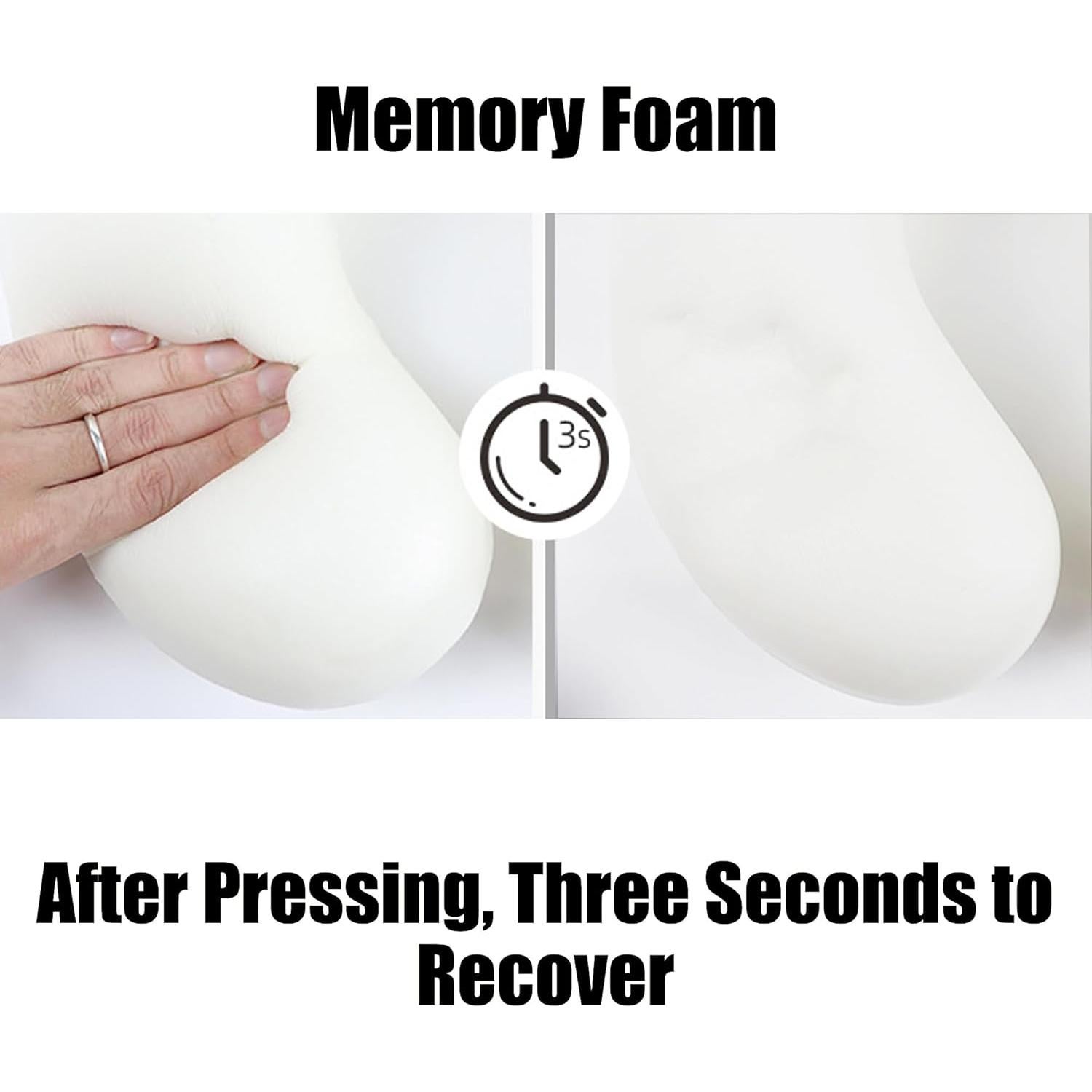 Juego de Almohadas de Viaje Sexysamba Espuma de Memoria Negro