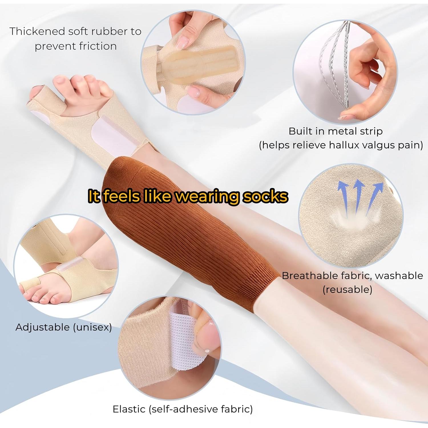 Corrector de Juanetes Siwujia para Hallux Valgus - 2 Piezas