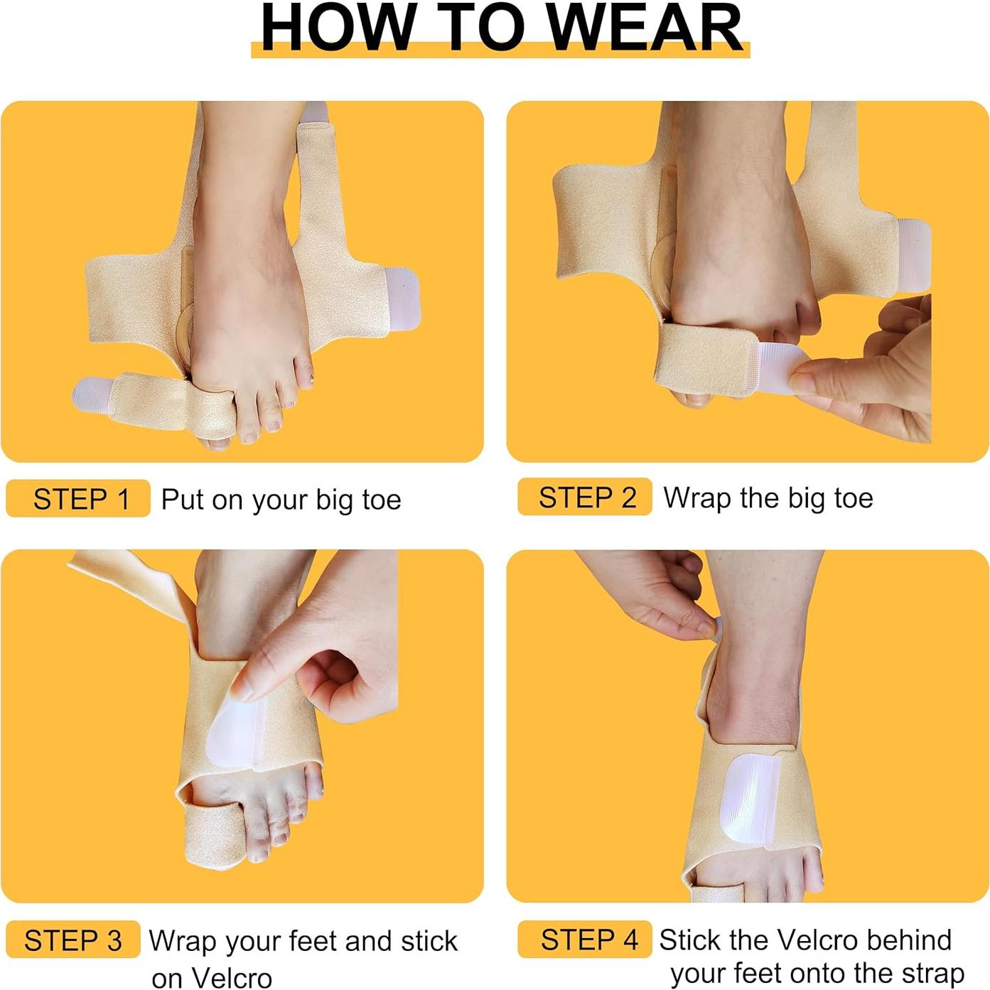 Corrector de Juanetes Siwujia para Hallux Valgus - 2 Piezas