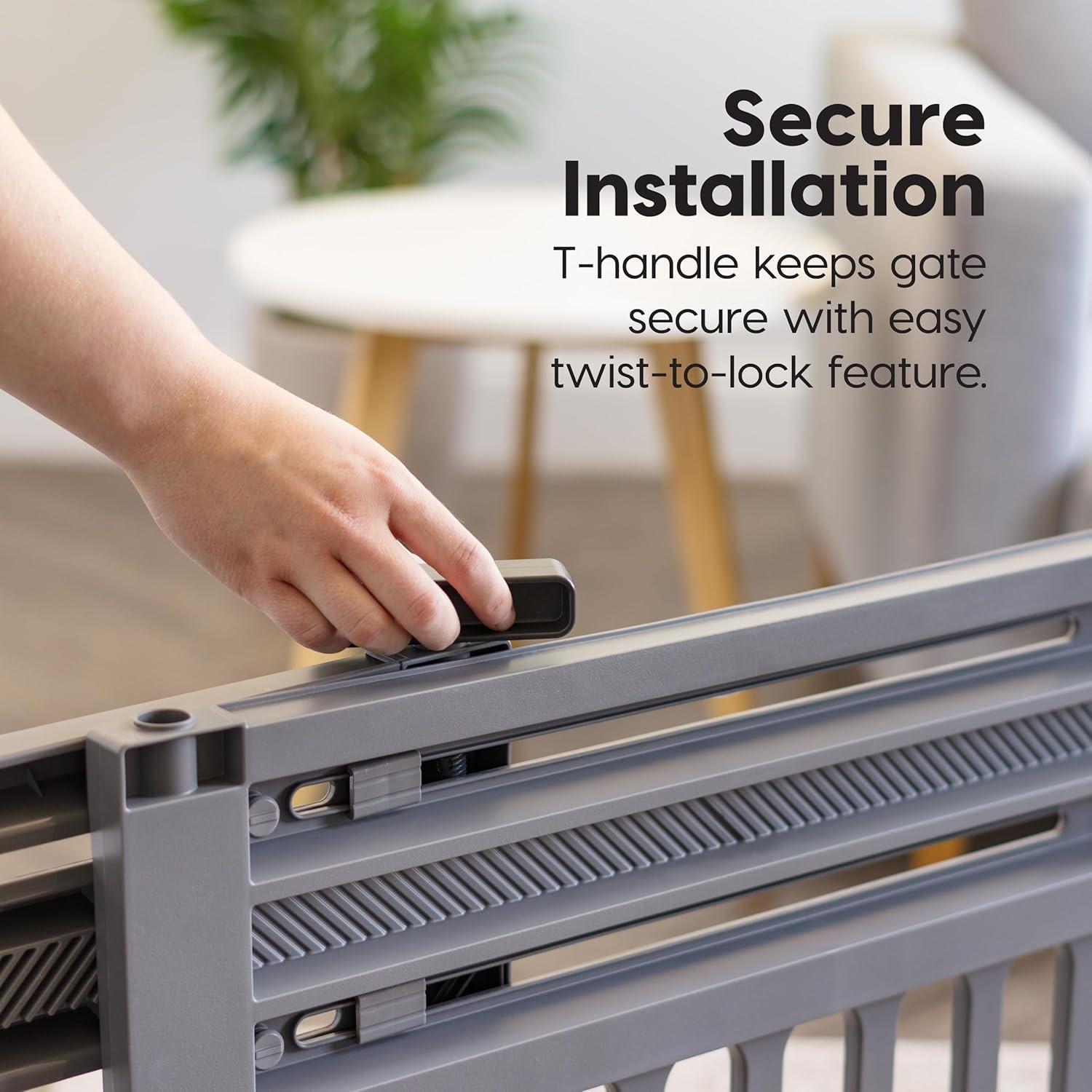 Puerta para Mascotas Expandible IRIS USA 61-99cm Gris