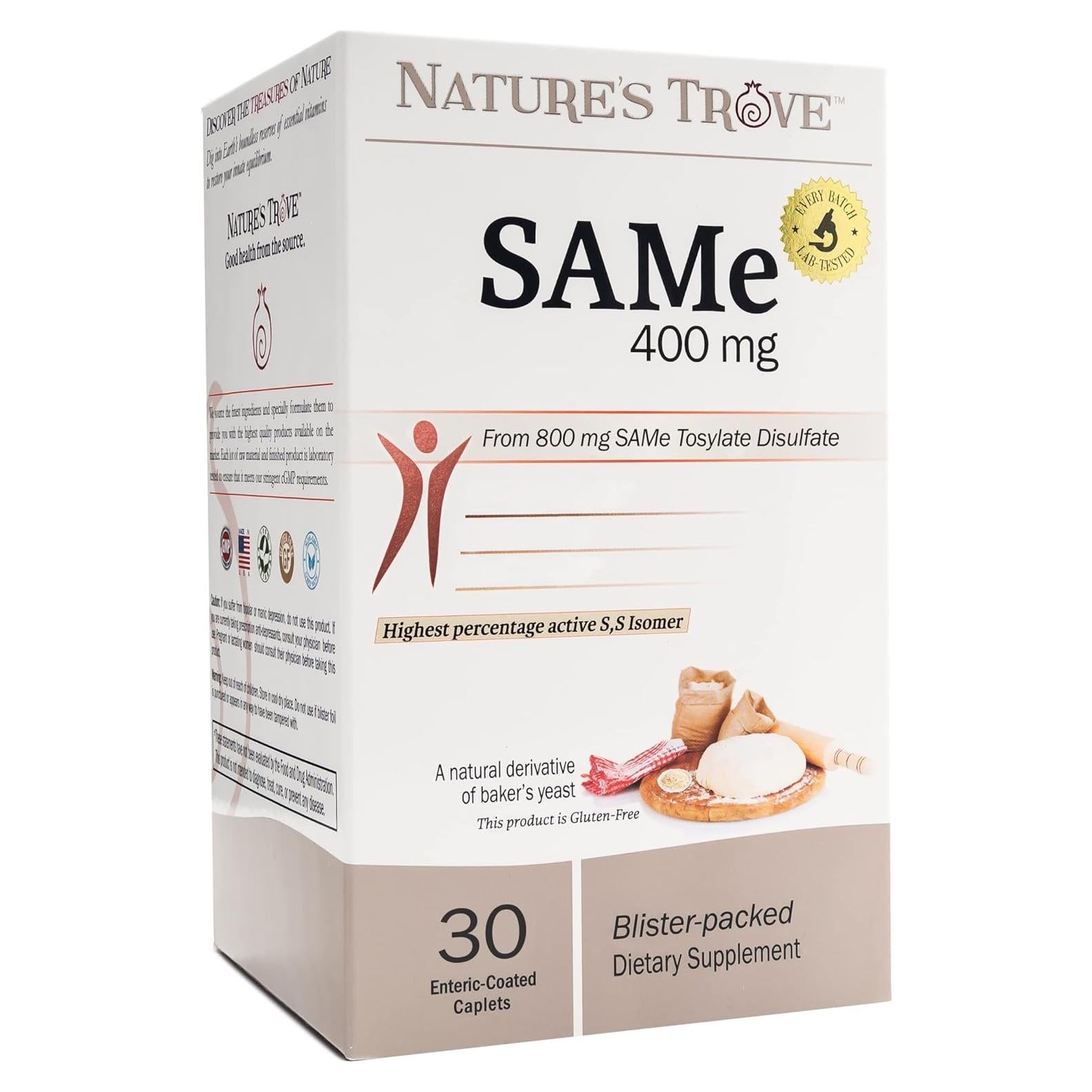 Tesoros de la Naturaleza SAM-e 400mg 30 Comprimidos Veganos