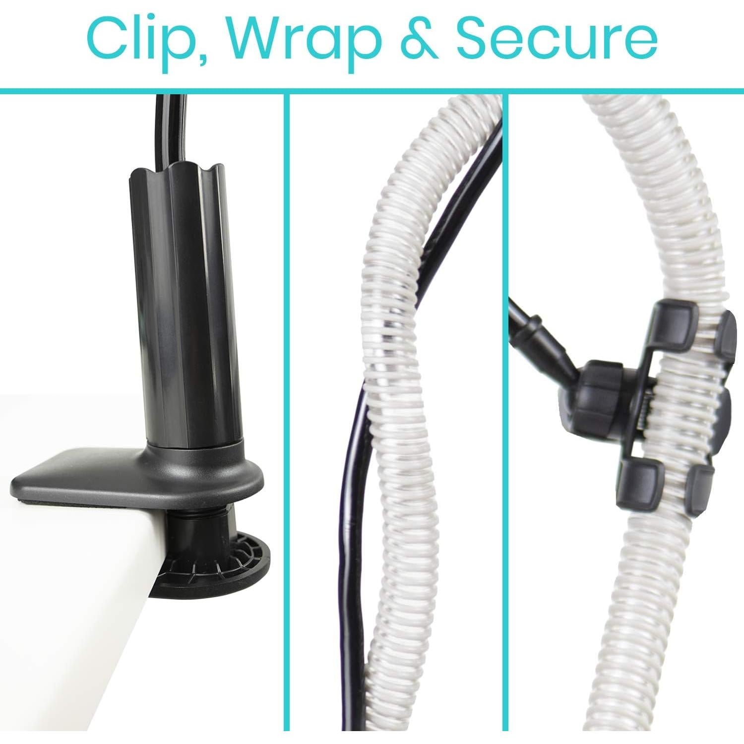 Soporte de Manguera CPAP Vive Ajustable - Abrazadera Antideslizante