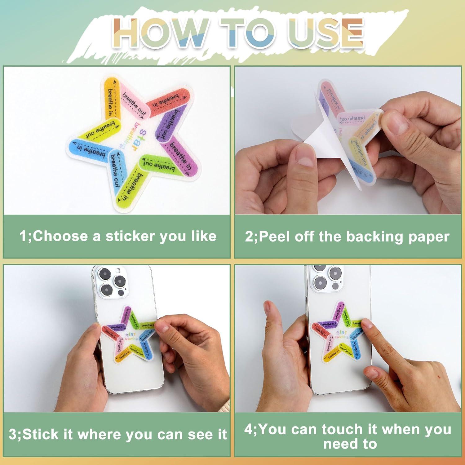 Calcomanías Sensoriales Calmantes Huimdery - 45 Piezas