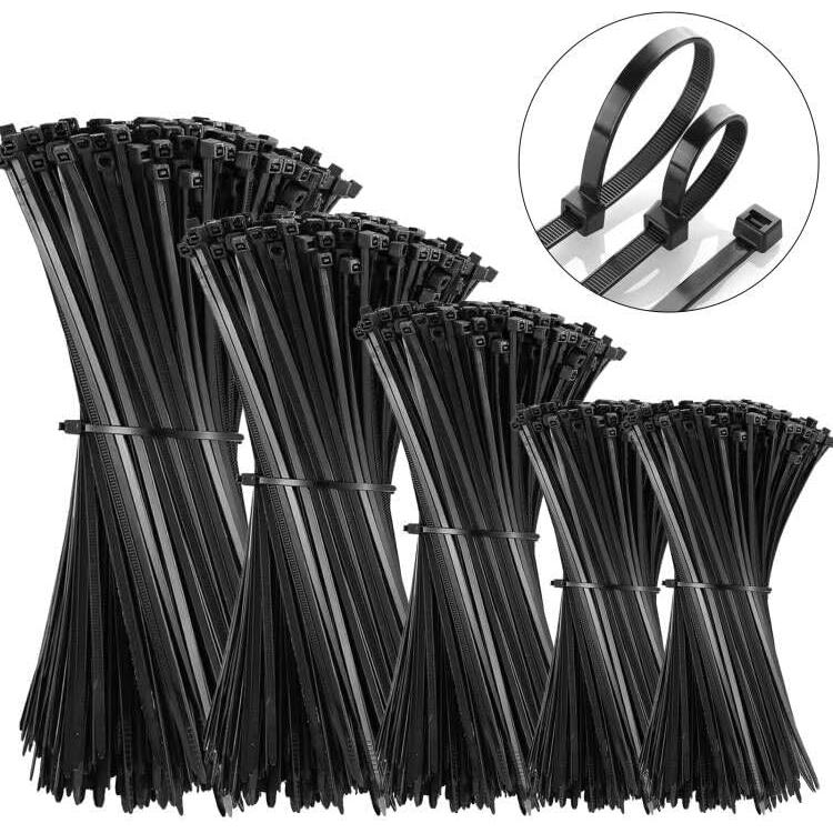 500 Lazos de Cierre VTECHOLOGY Nylon 10-30cm Negro