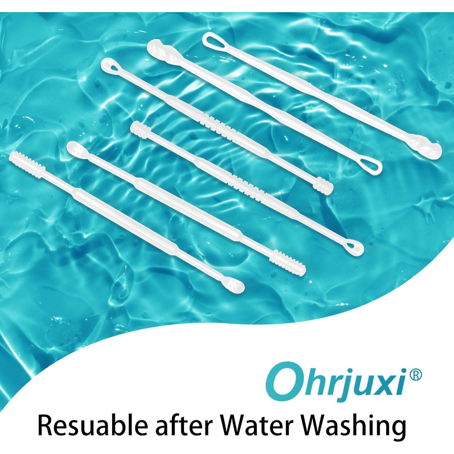 Kit de Limpieza de Oídos Ohrjuxi - 18 PCS Reutilizables TPE