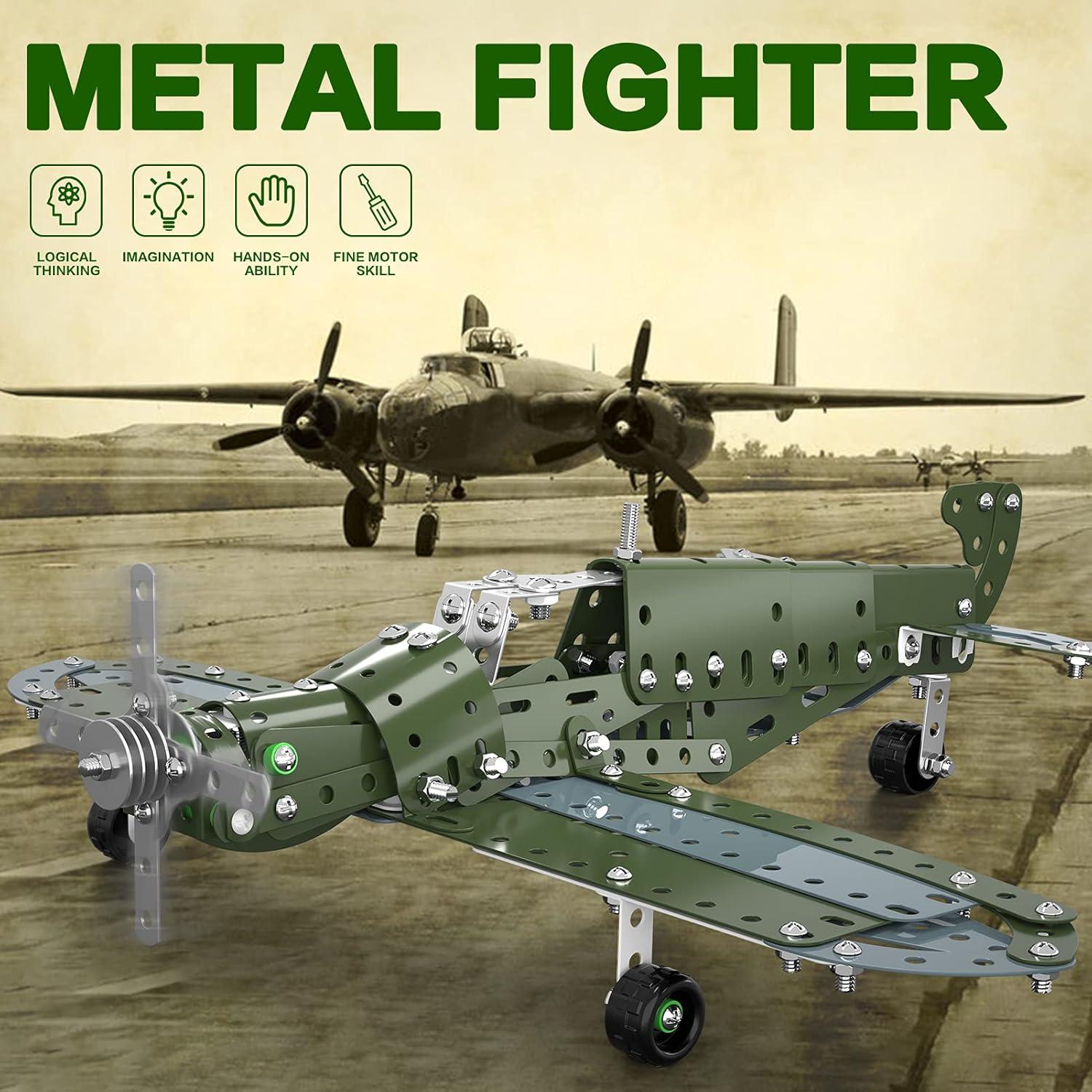 Juego de Construcción de Aviones Lucky Doug - STEM 8-12 Años