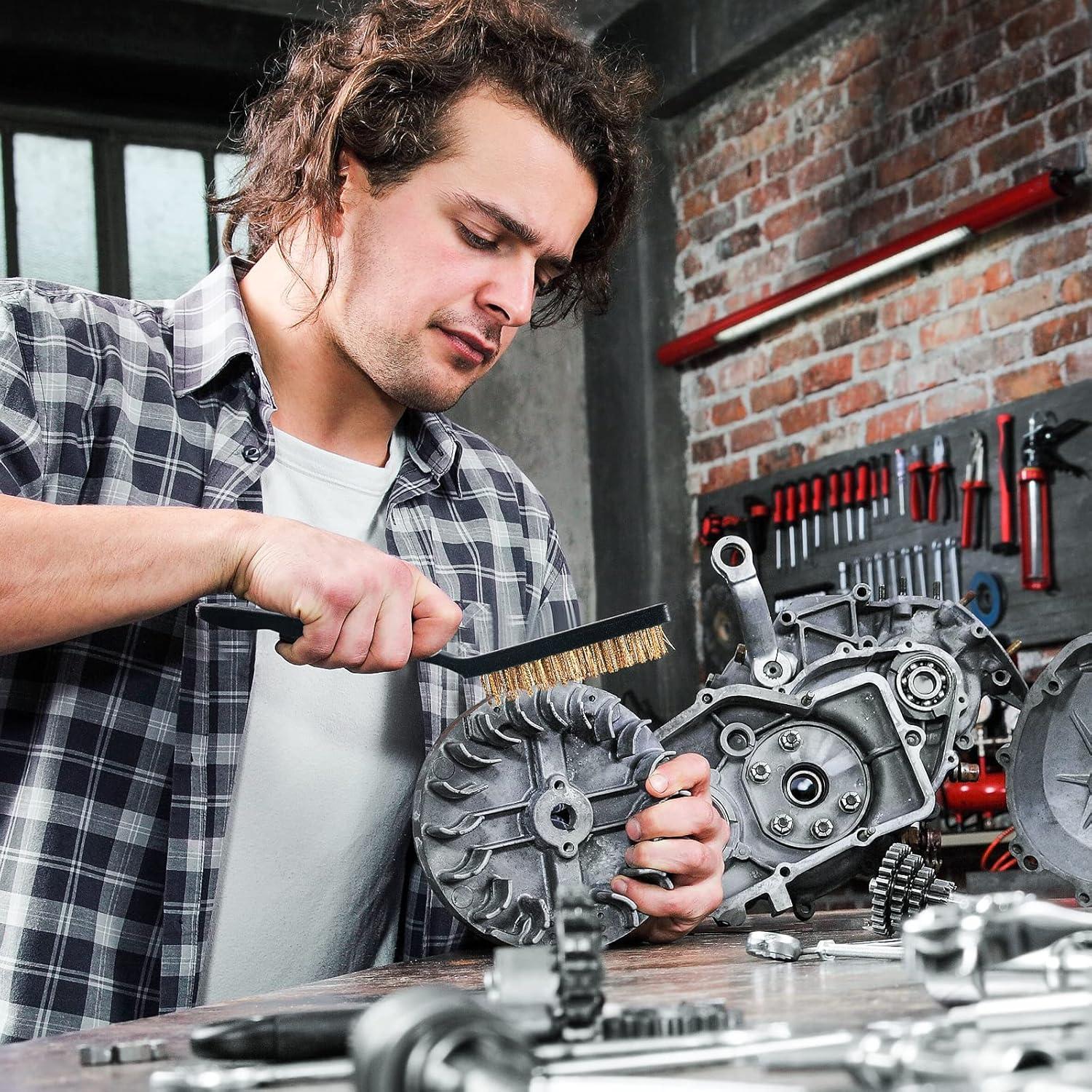 Juego de Cepillos de Limpieza Sumind 30 Pcs Nylon y Acero