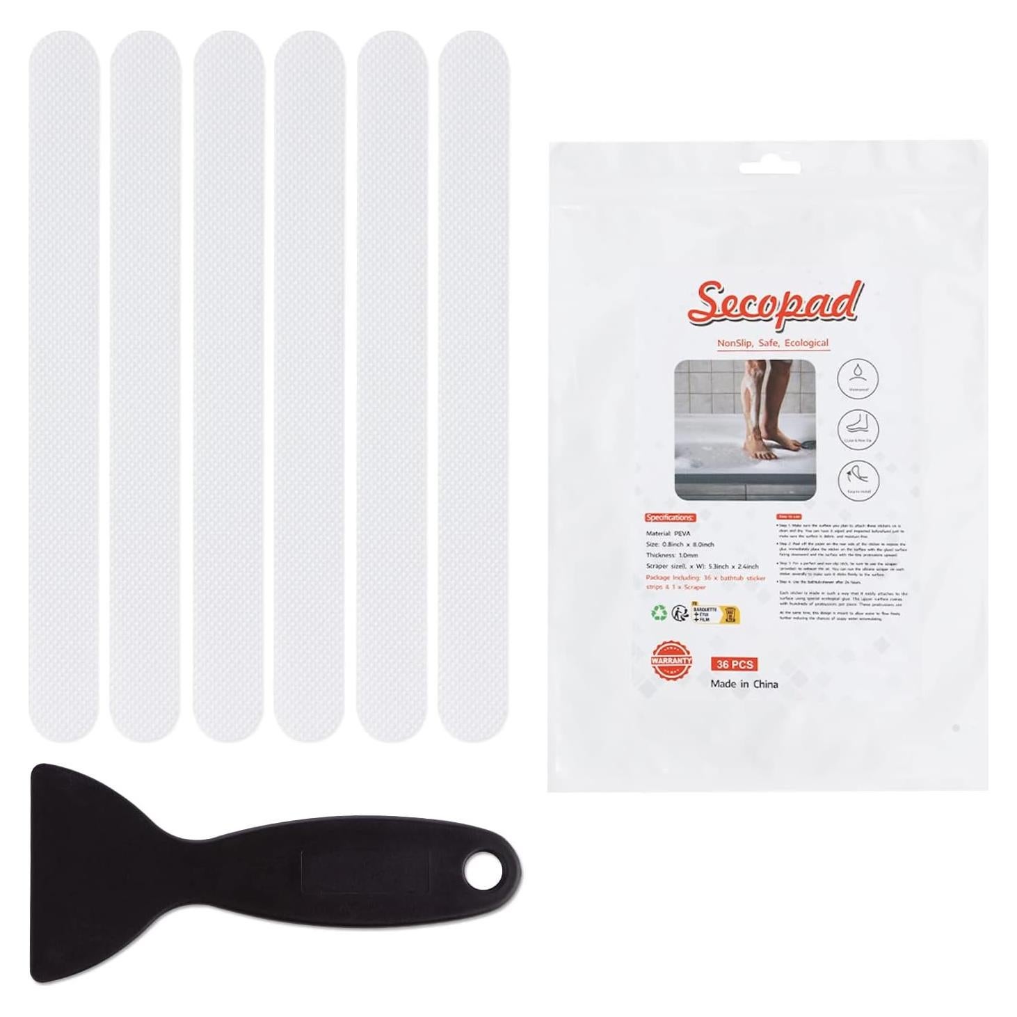36 Pegatinas Antideslizantes Secopad para Bañera y Ducha