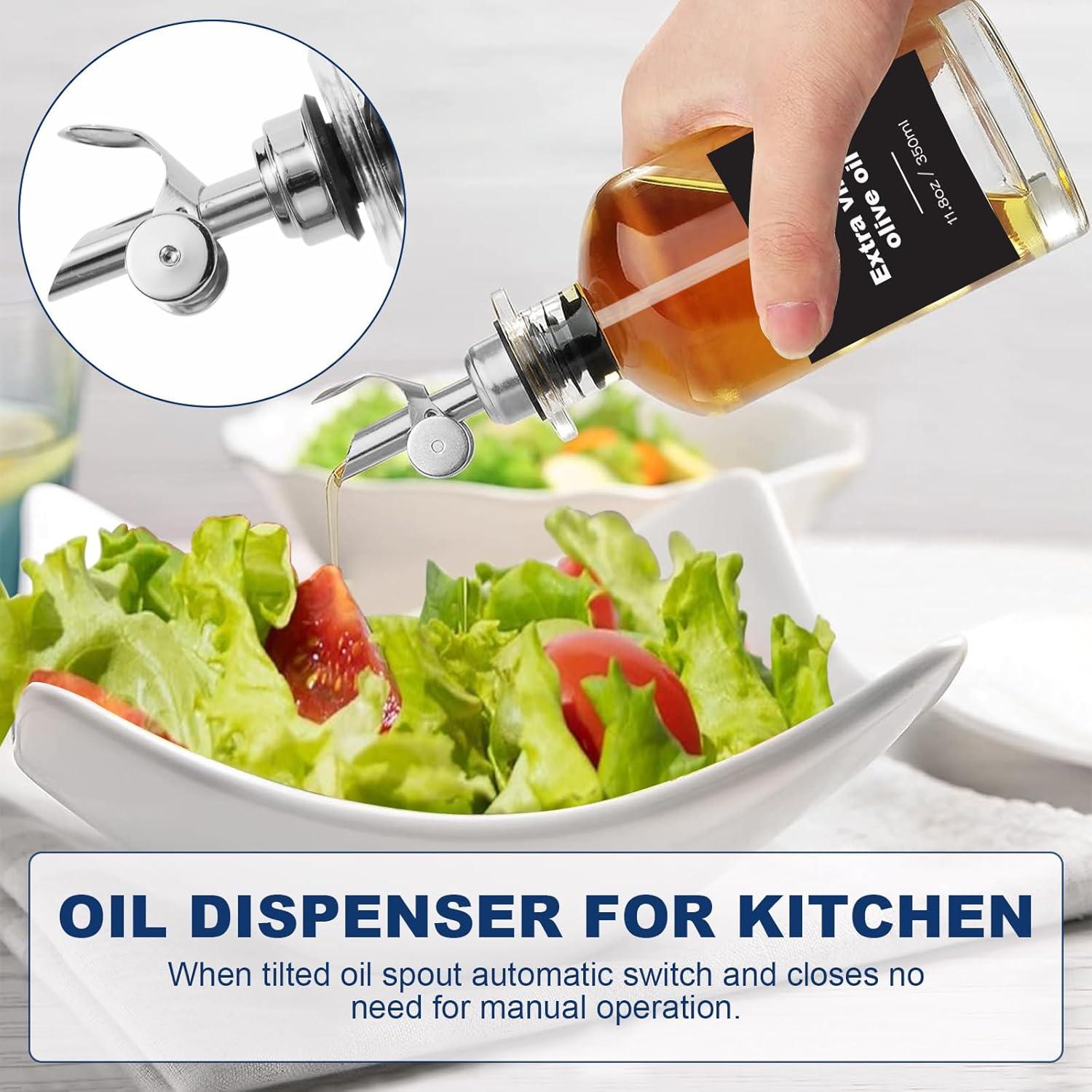 Set de Botellas Dispensadoras de Aceite OKYUK 900ml con Rociador