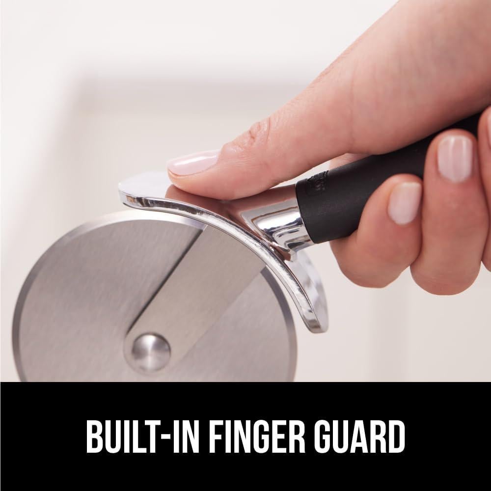 Cortador de Pizza Gorilla Grip 22.86 cm Acero Inoxidable Negro