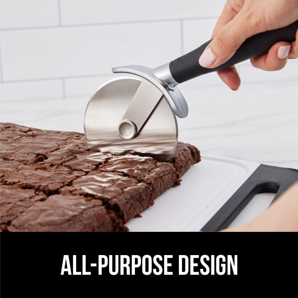 Cortador de Pizza Gorilla Grip 22.86 cm Acero Inoxidable Negro