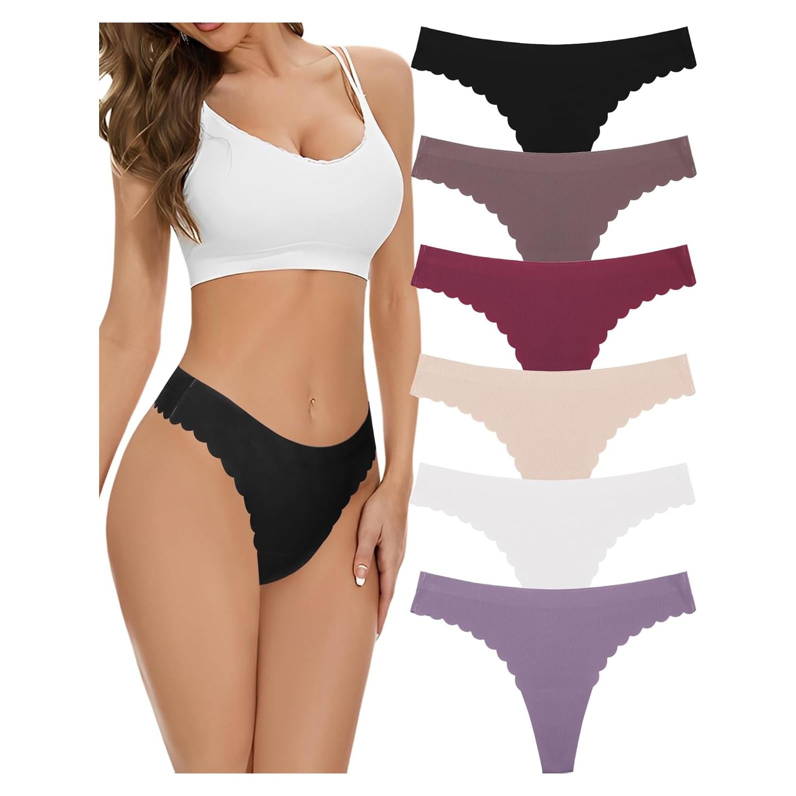 FINETOO 6 Tangas Sin Costuras para Mujeres S-XL - Sexy y Cómodas