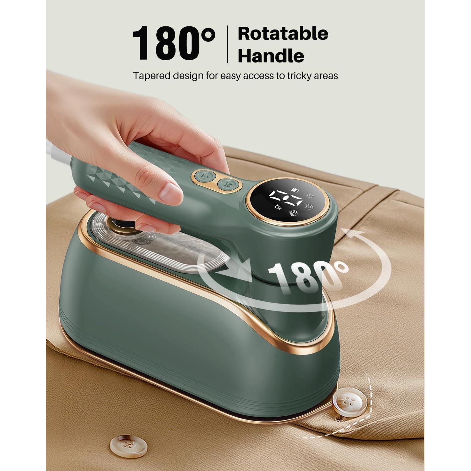 Plancha de Vapor Portátil eue DS-700 1200W Verde 2 en 1