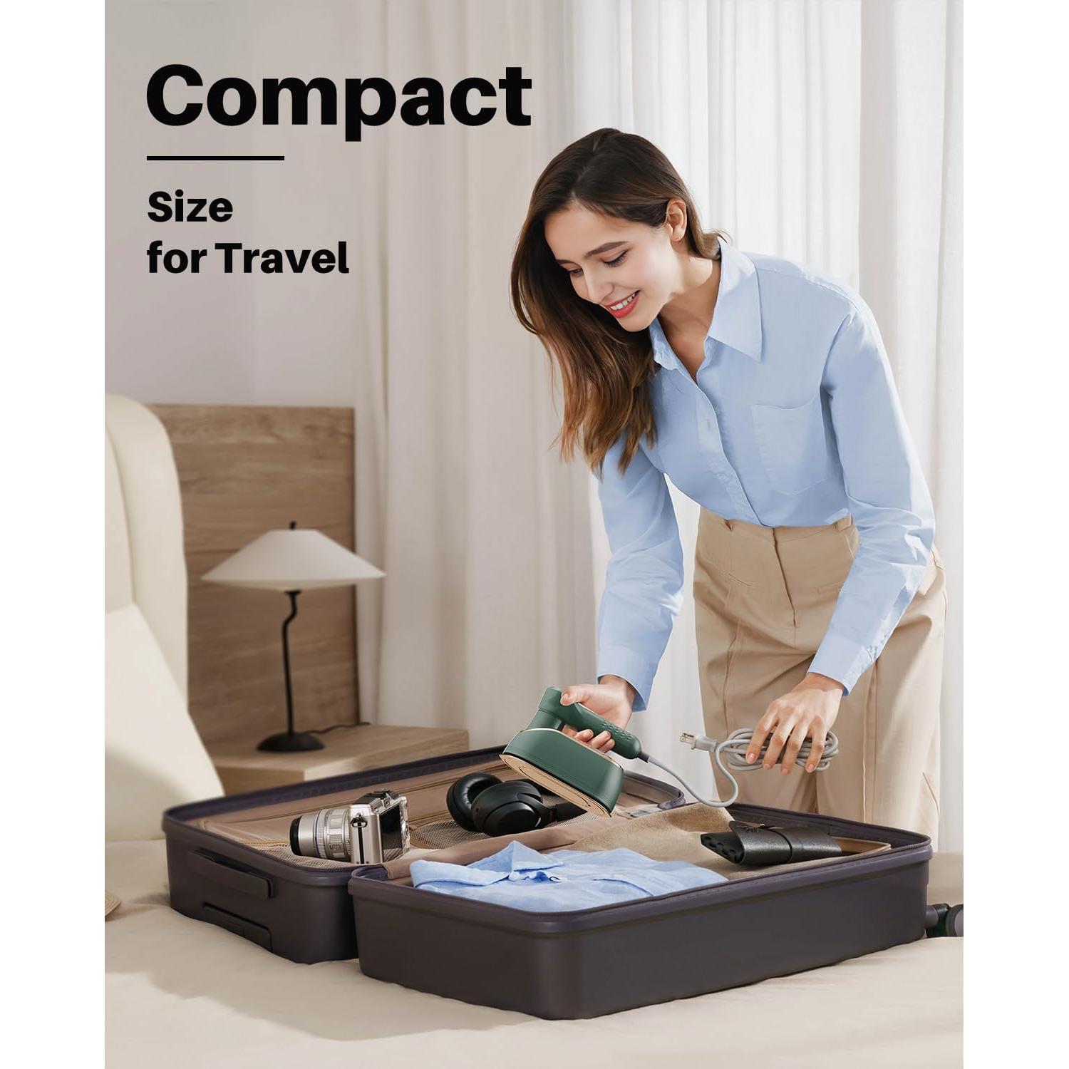 Plancha de Vapor Portátil eue DS-700 1200W Verde 2 en 1