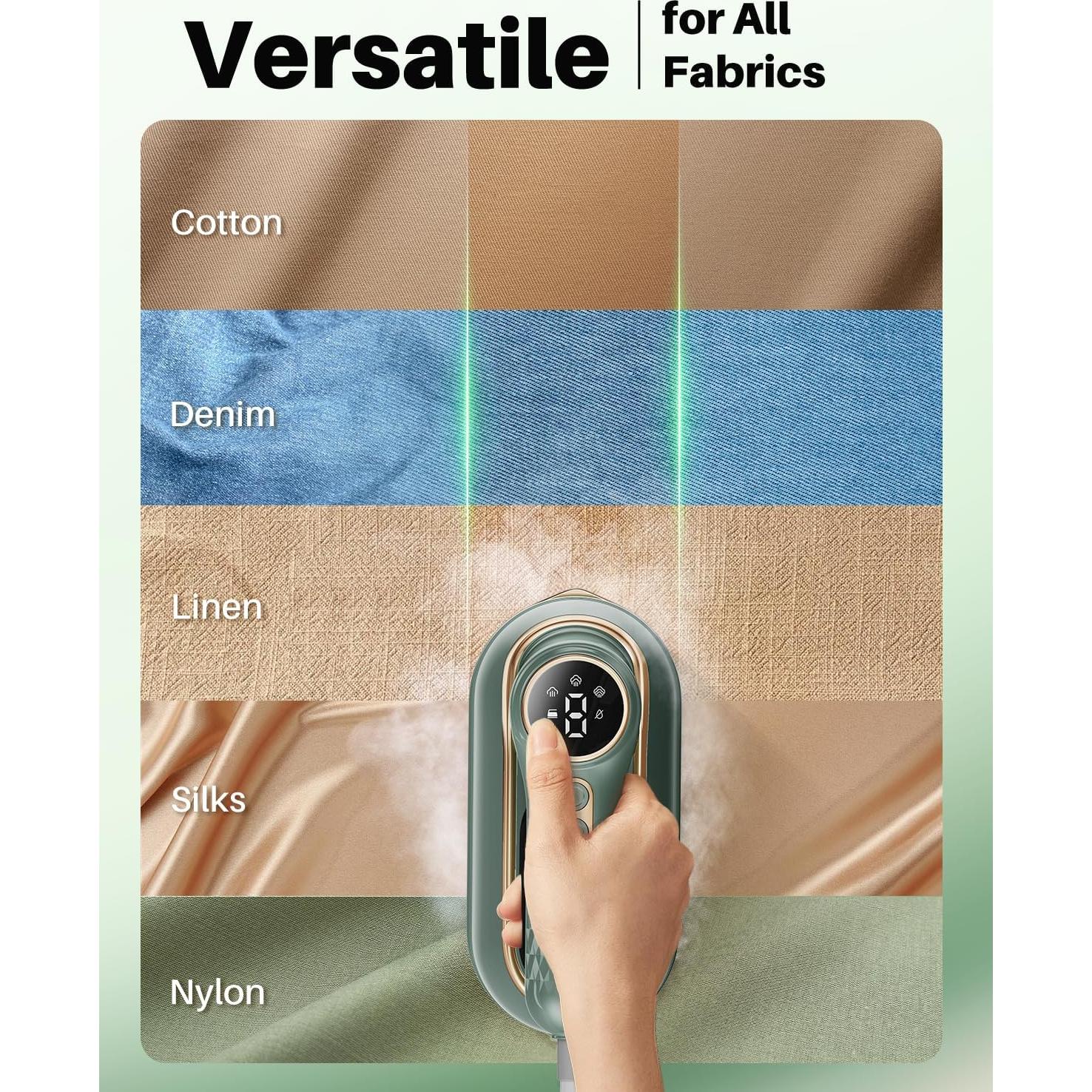 Plancha de Vapor Portátil eue DS-700 1200W Verde 2 en 1