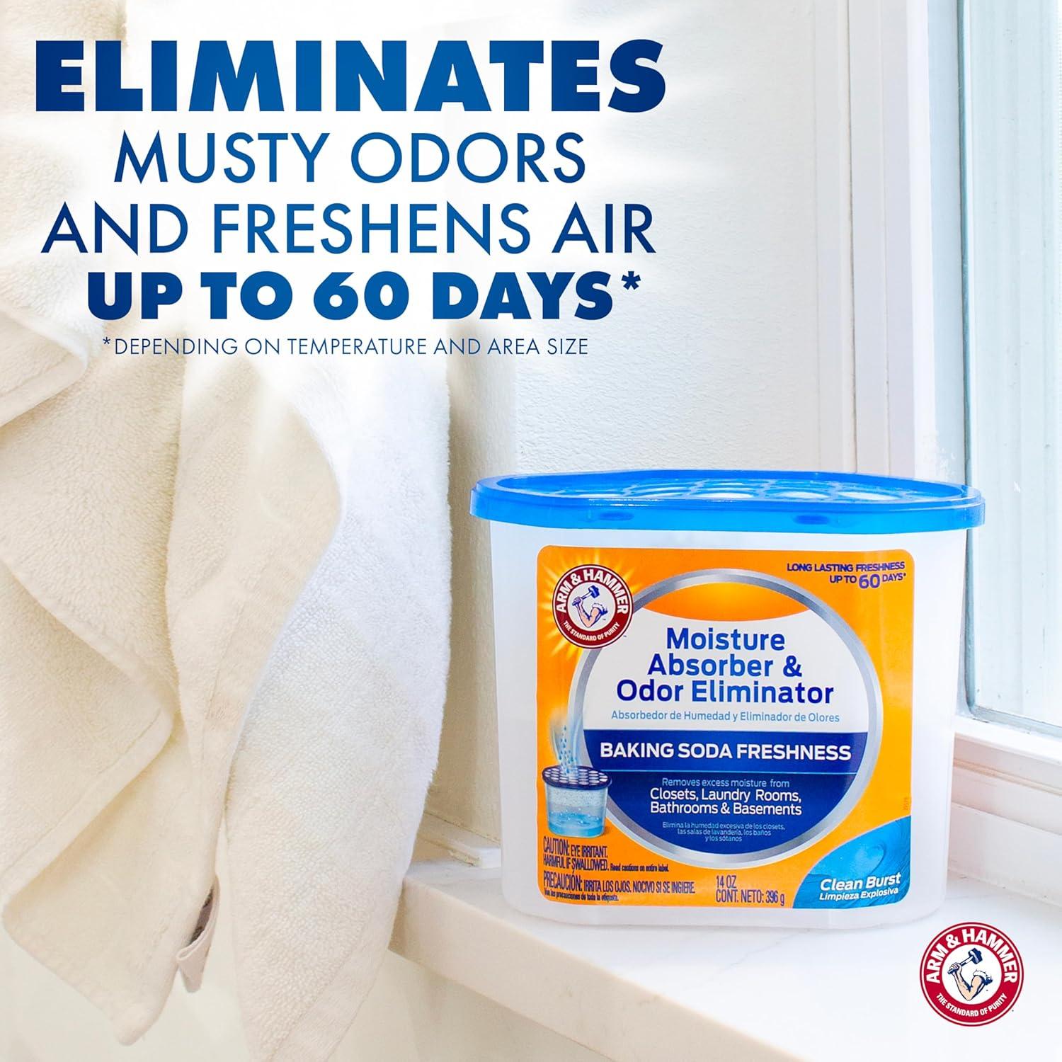 Arm & Hammer Absorbente de Humedad y Eliminador de Olores 3x396g