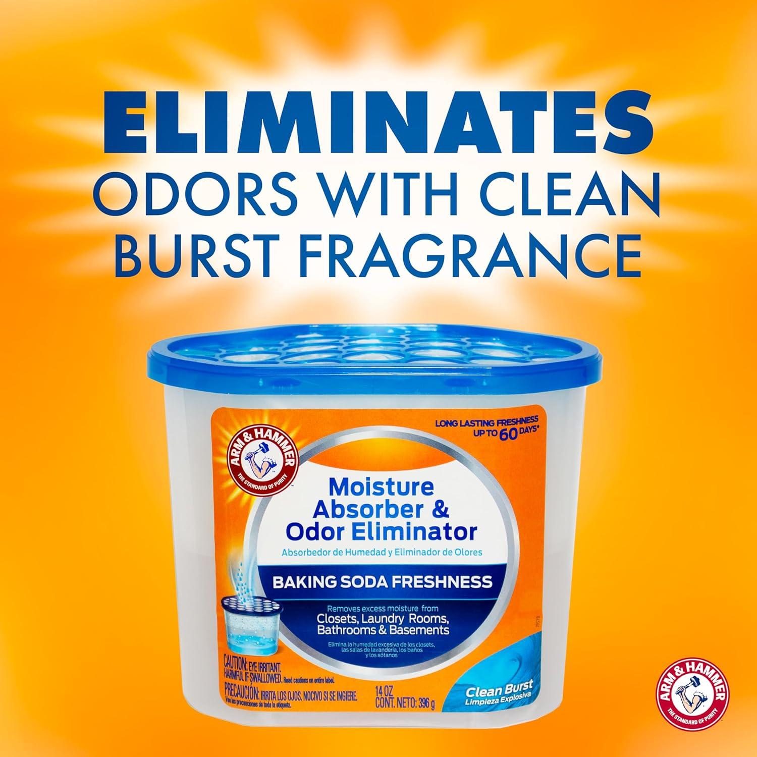 Arm & Hammer Absorbente de Humedad y Eliminador de Olores 3x396g