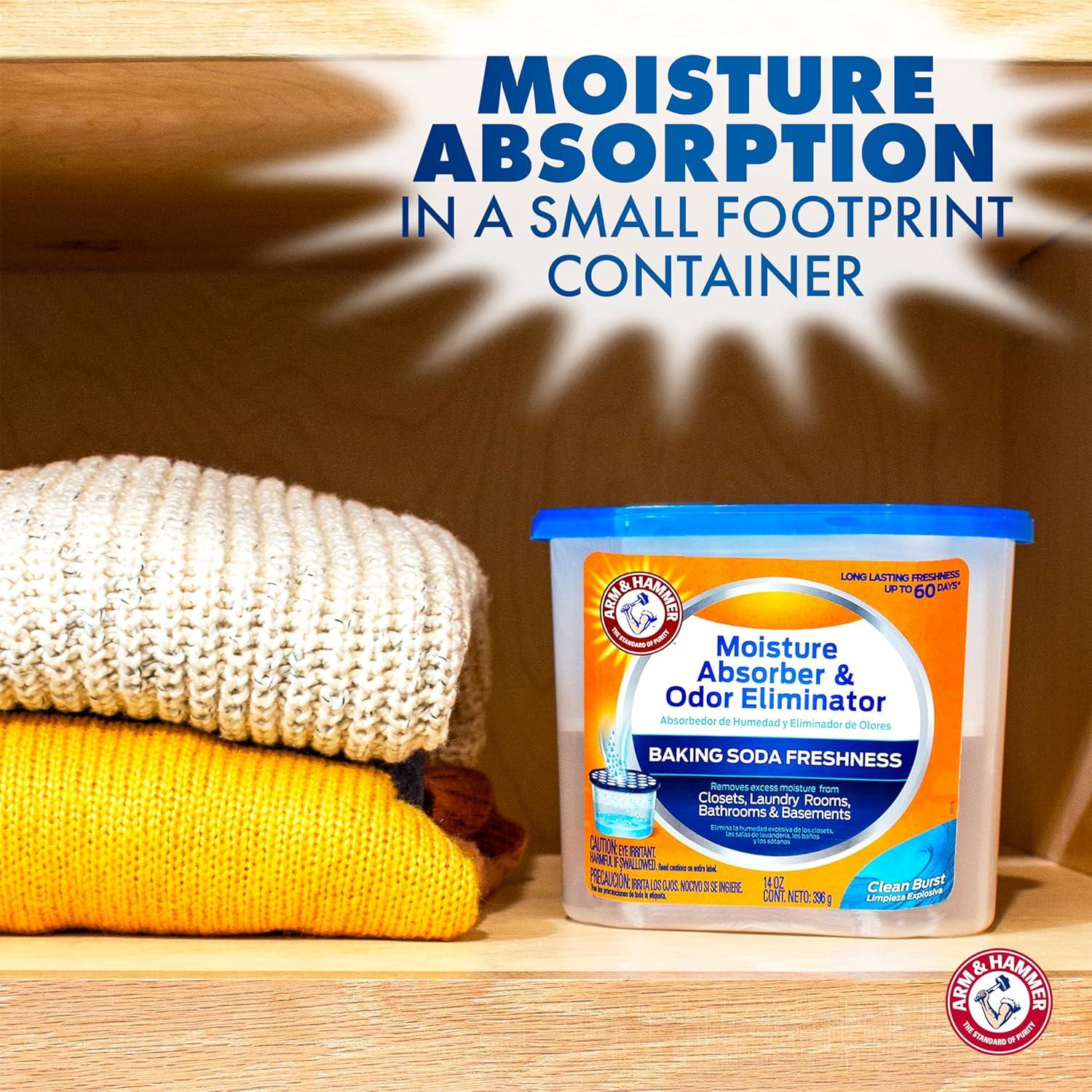 Arm & Hammer Absorbente de Humedad y Eliminador de Olores 3x396g