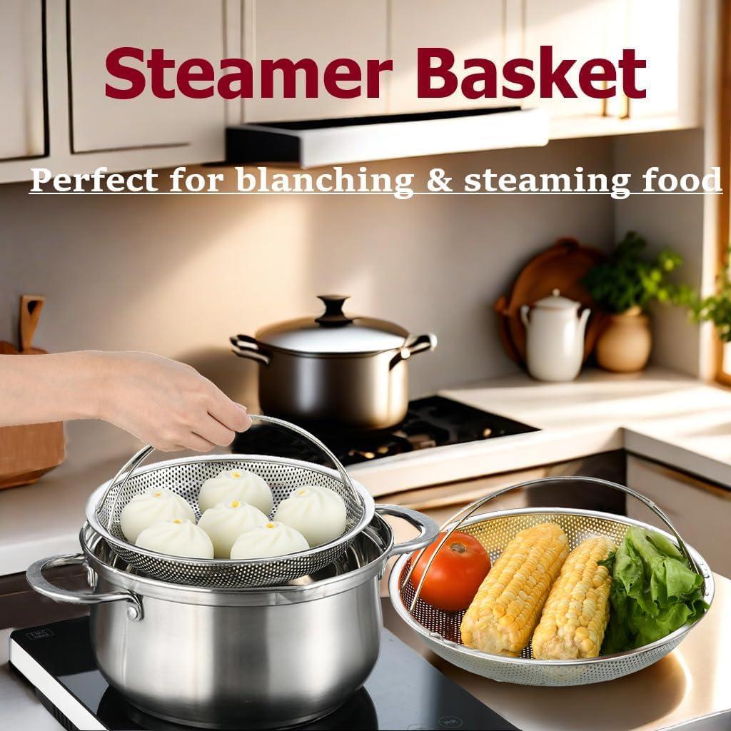 Cesta de Vapor Acero Inoxidable MuSgeIR 25.4 cm 2 Piezas