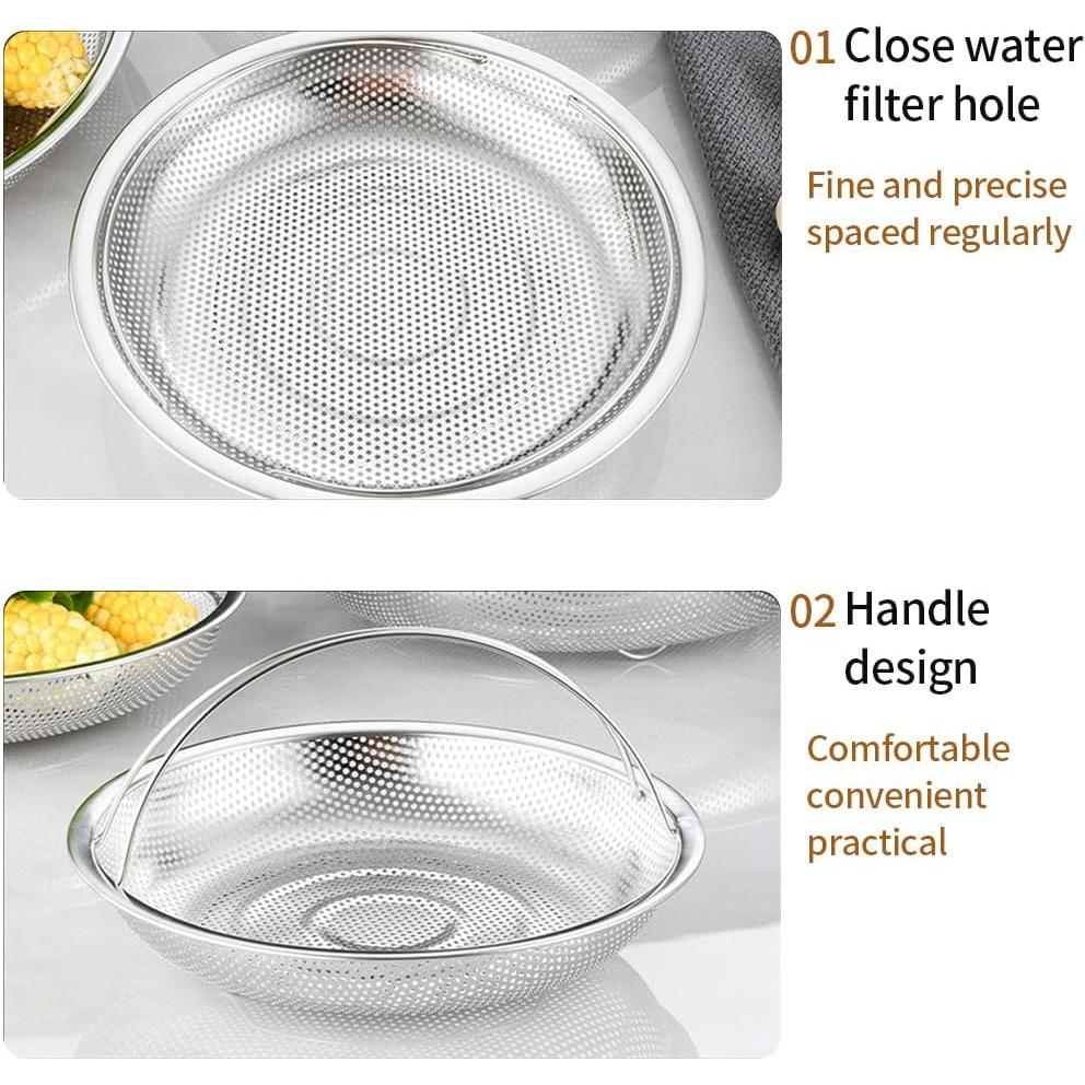 Cesta de Vapor Acero Inoxidable MuSgeIR 25.4 cm 2 Piezas