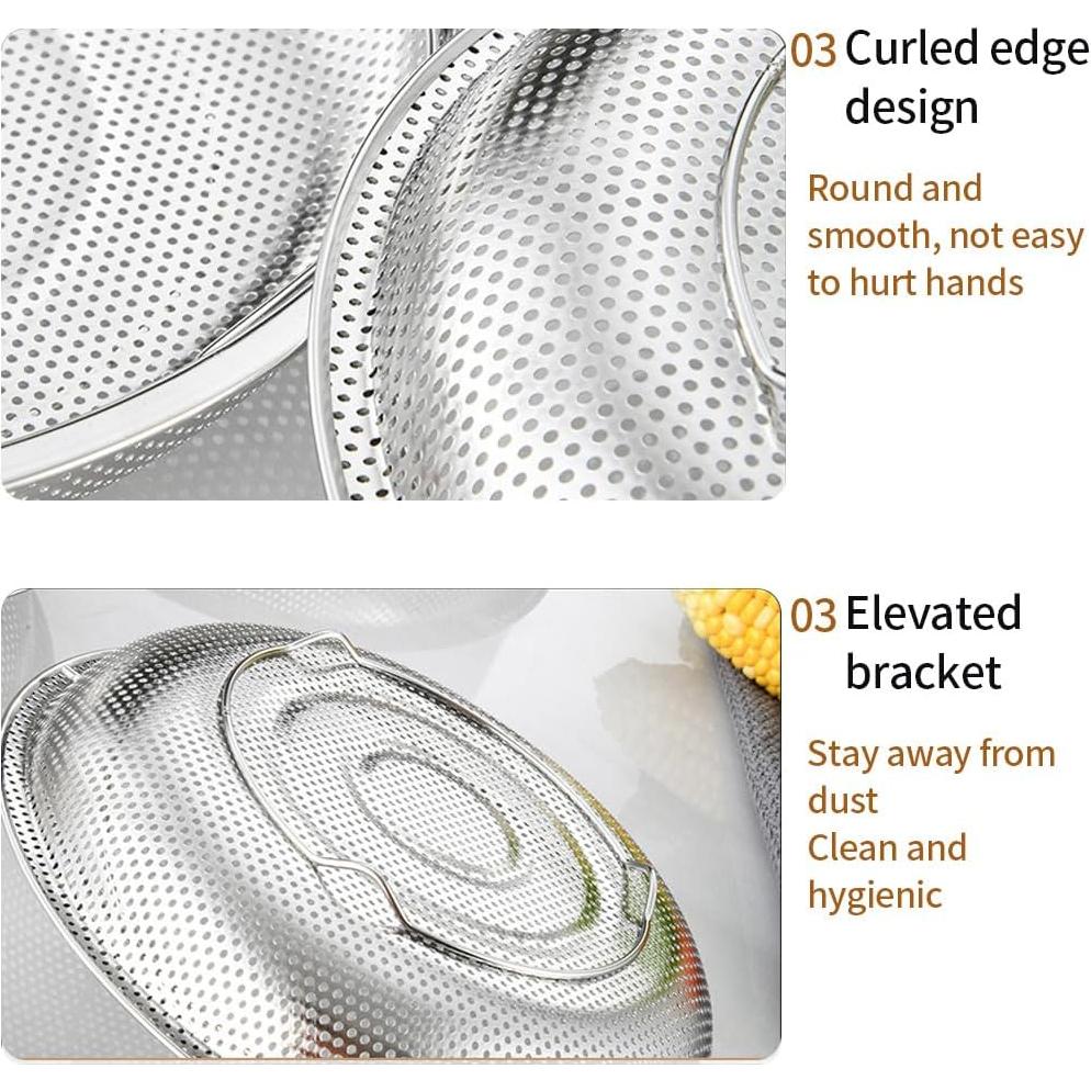 Cesta de Vapor Acero Inoxidable MuSgeIR 25.4 cm 2 Piezas