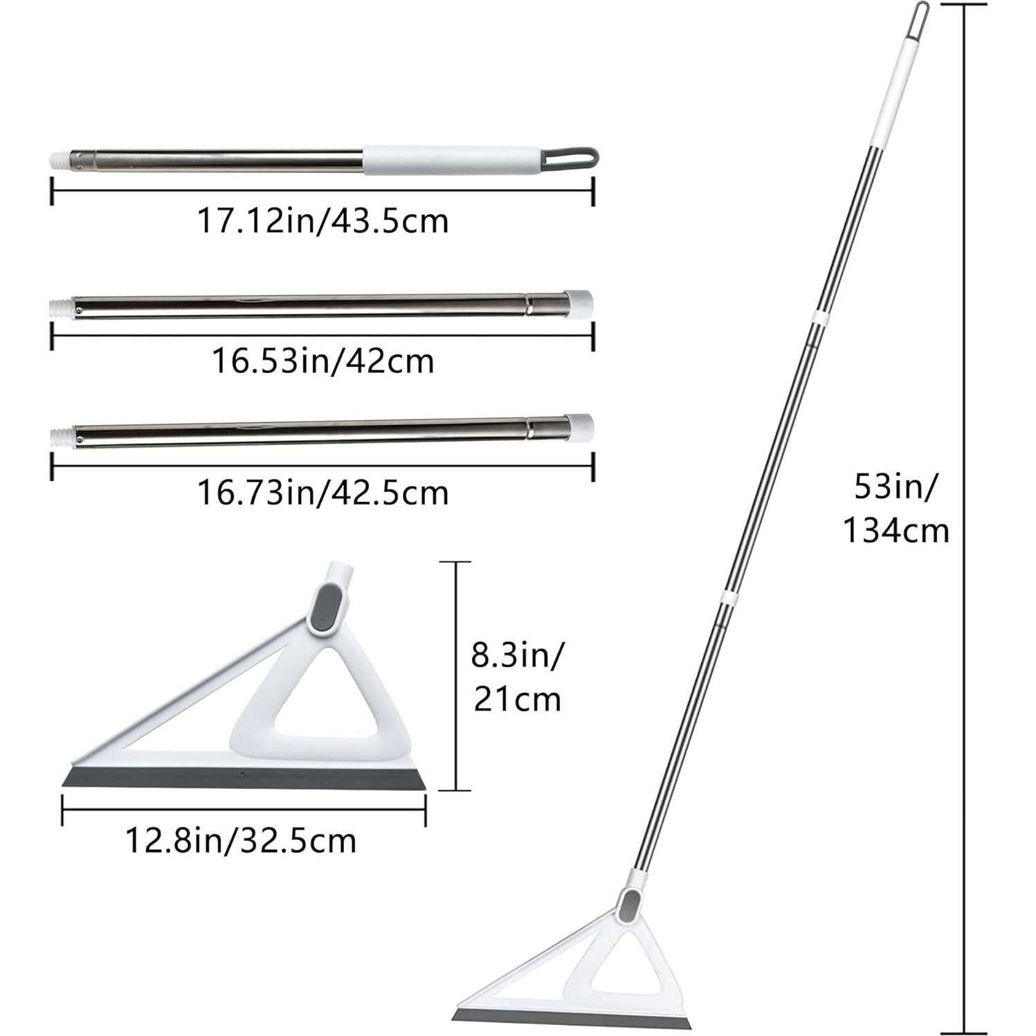 Escoba Mágica Multifuncional Euedue 135 cm Goma Silicona