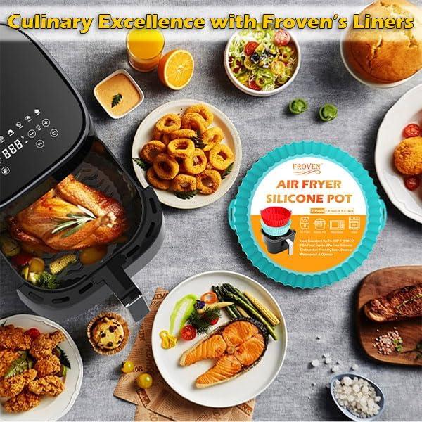 Forros de Silicona FROVEN 8 Pulgadas para Freidora de Aire