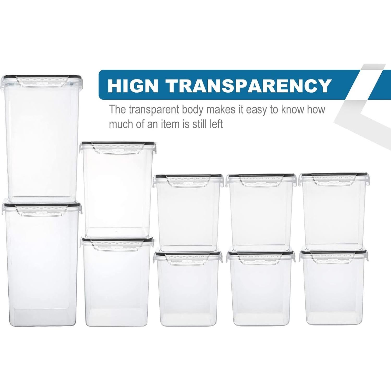 Contenedores de Almacenamiento Hermético VERONES 10 Pack 5.2L