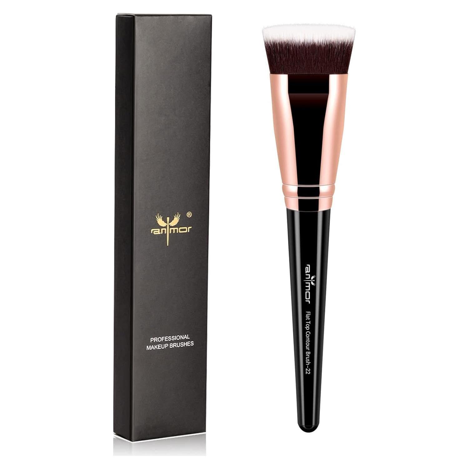 Brocha de Contorno Plana Anmor Profesional - Cerdas Sintéticas