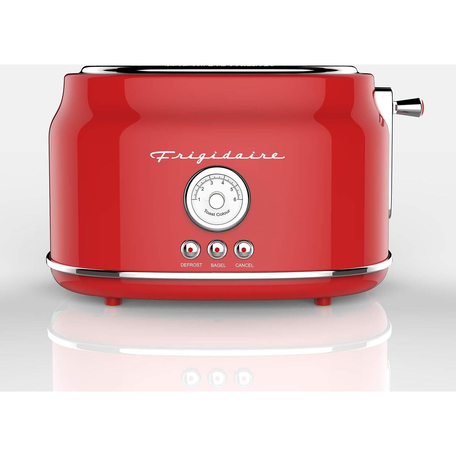 Tostadora Retro CHEF CULINARIO 2 Rebanadas 900W Rojo